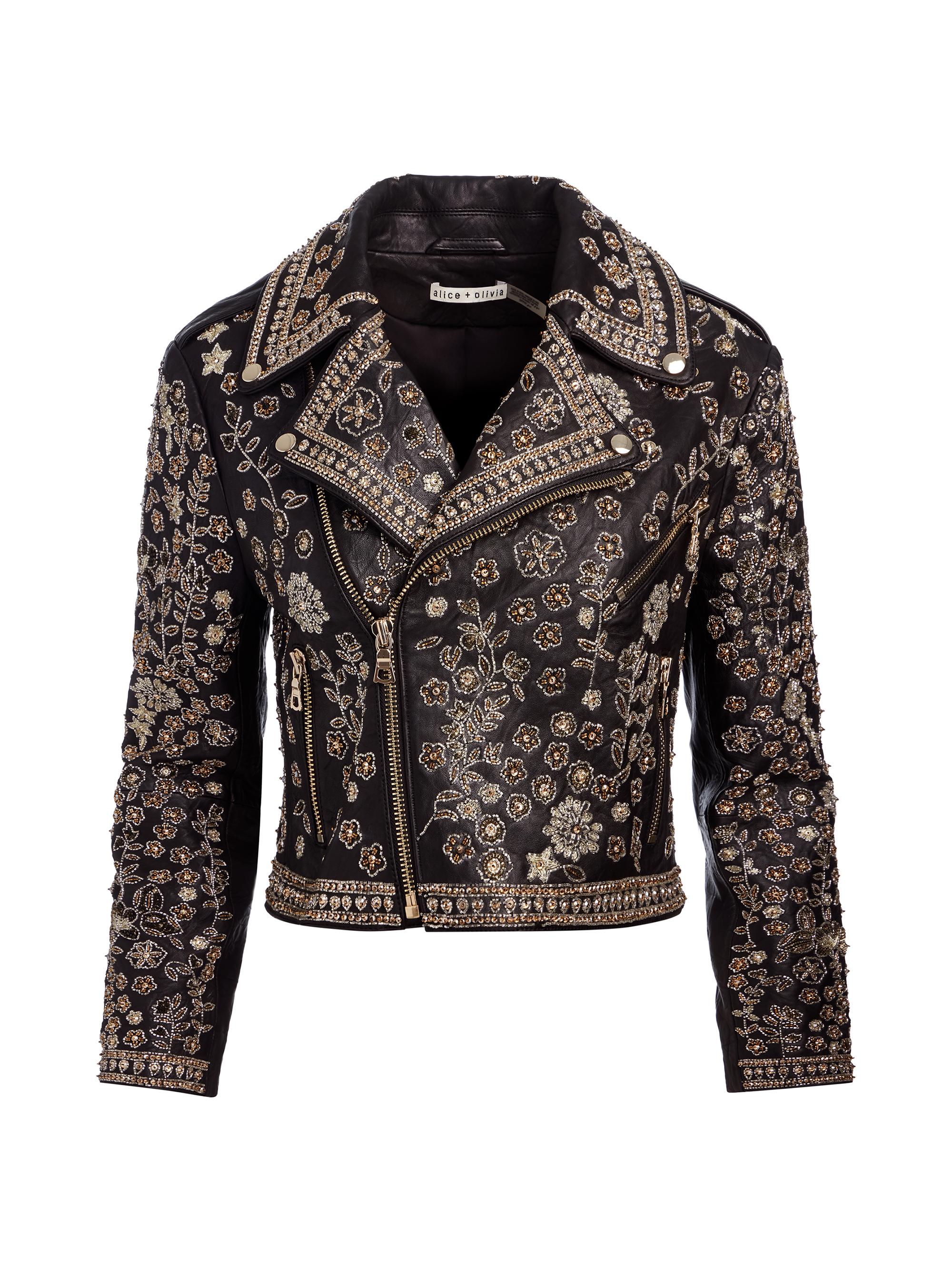 Women's Alice + Olivia Designer Leather Jackets | Saks Fifth Avenue