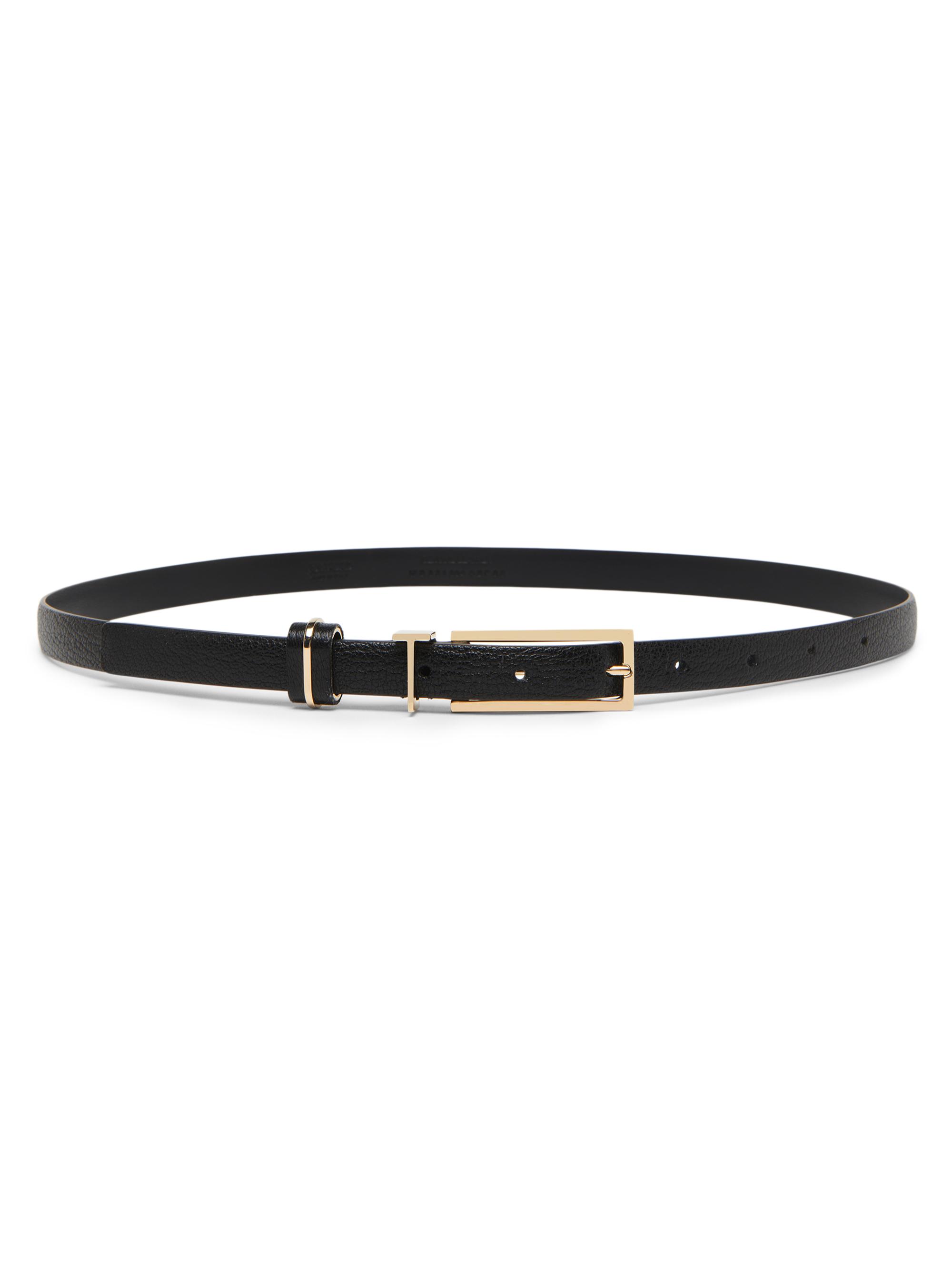 TOM FORD Women's T Loop Grain Leather Belt - Black