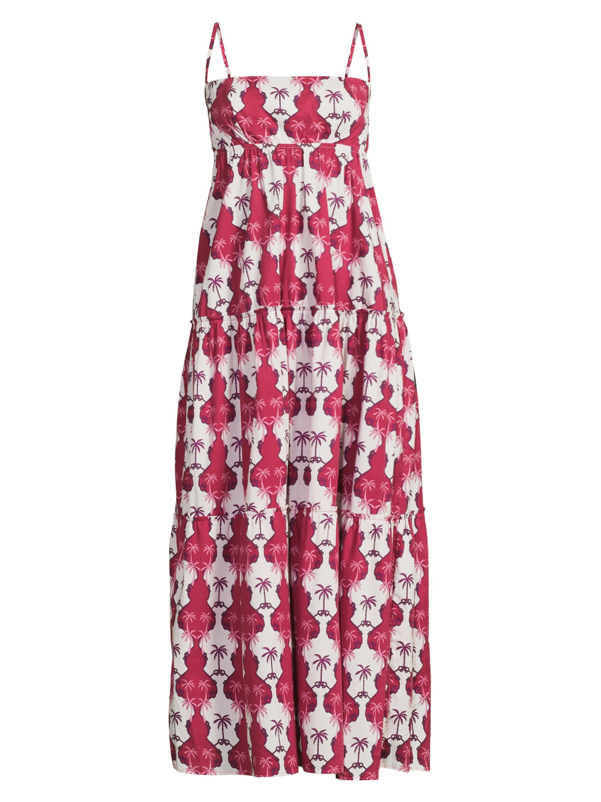 Peixoto Women's Printed Stretch-Cotton Maxi Dress - Pink Palma