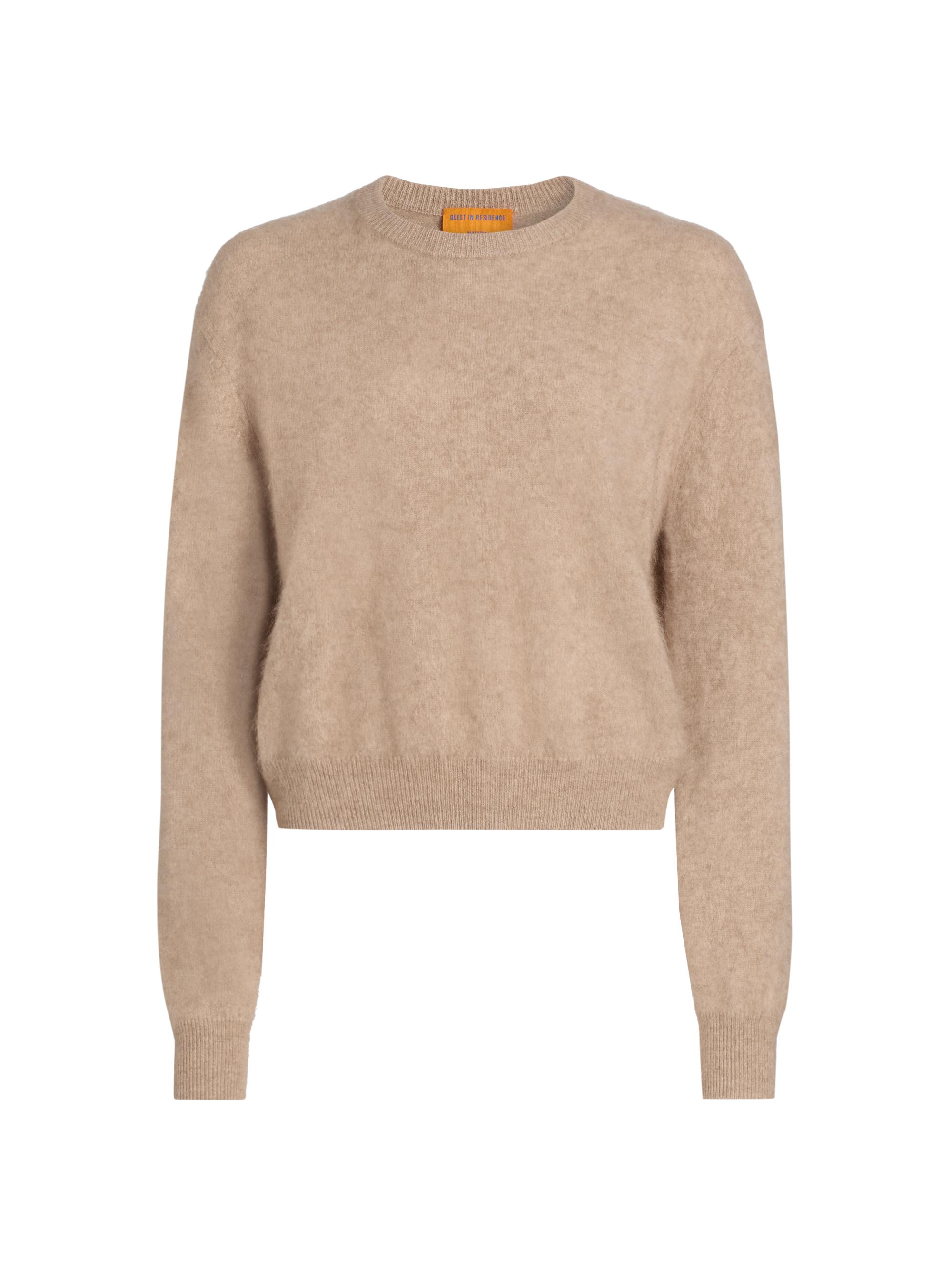 Guest in Residence Women's Grizzly Cashmere Crewneck Sweater - Taupe