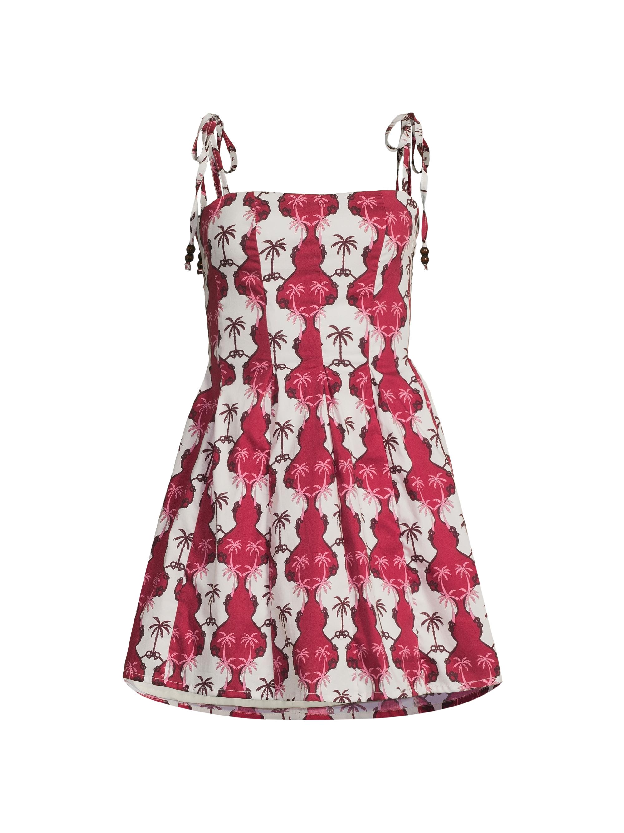 Peixoto Women's Printed Stretch-Cotton Minidress - Pink Palma