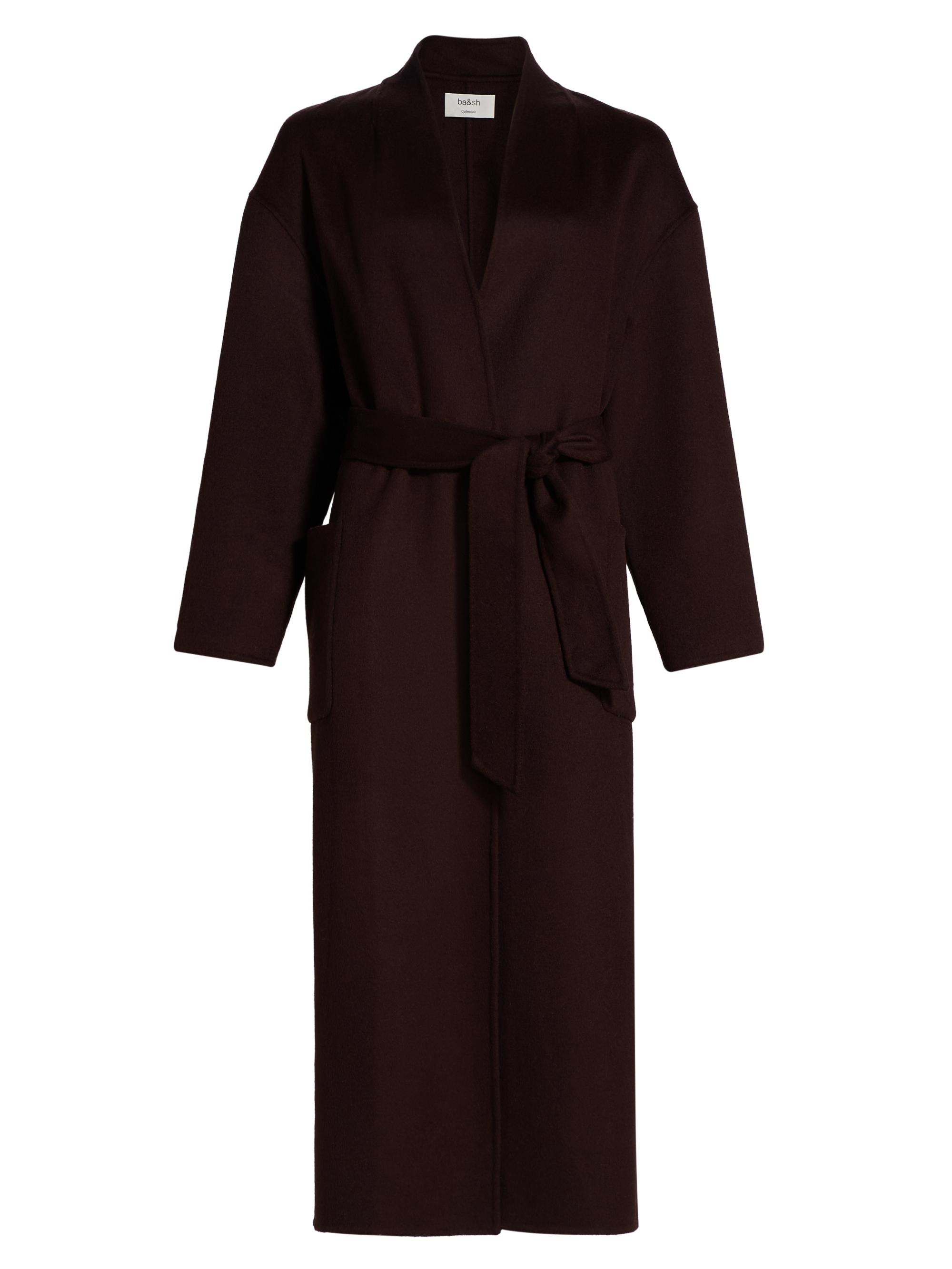 Lemaire Wool Belted Long Coat | Saks Fifth Avenue