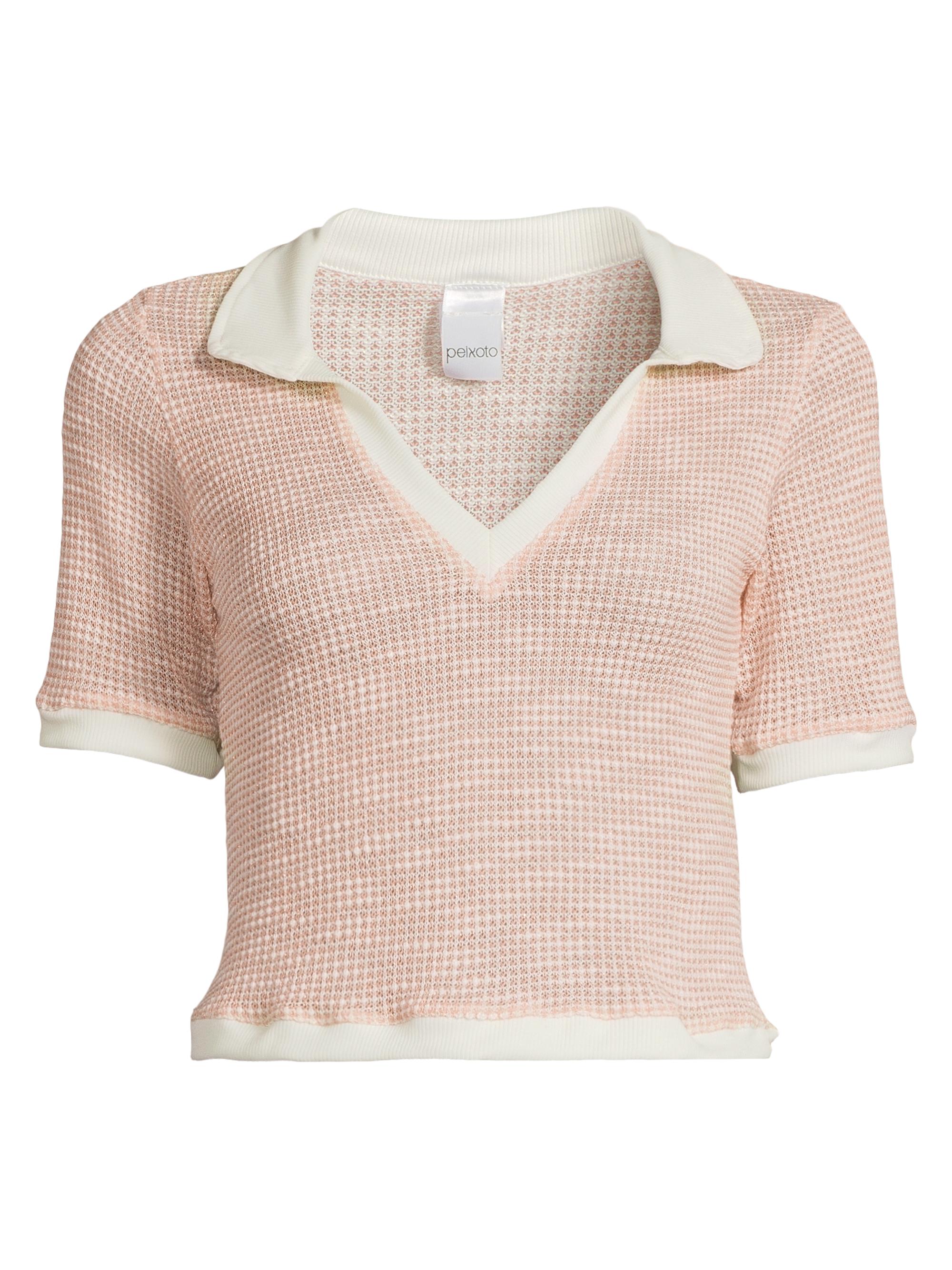 Peixoto Women's Mila Knitted Short-Sleeve Top - Chateau Blush