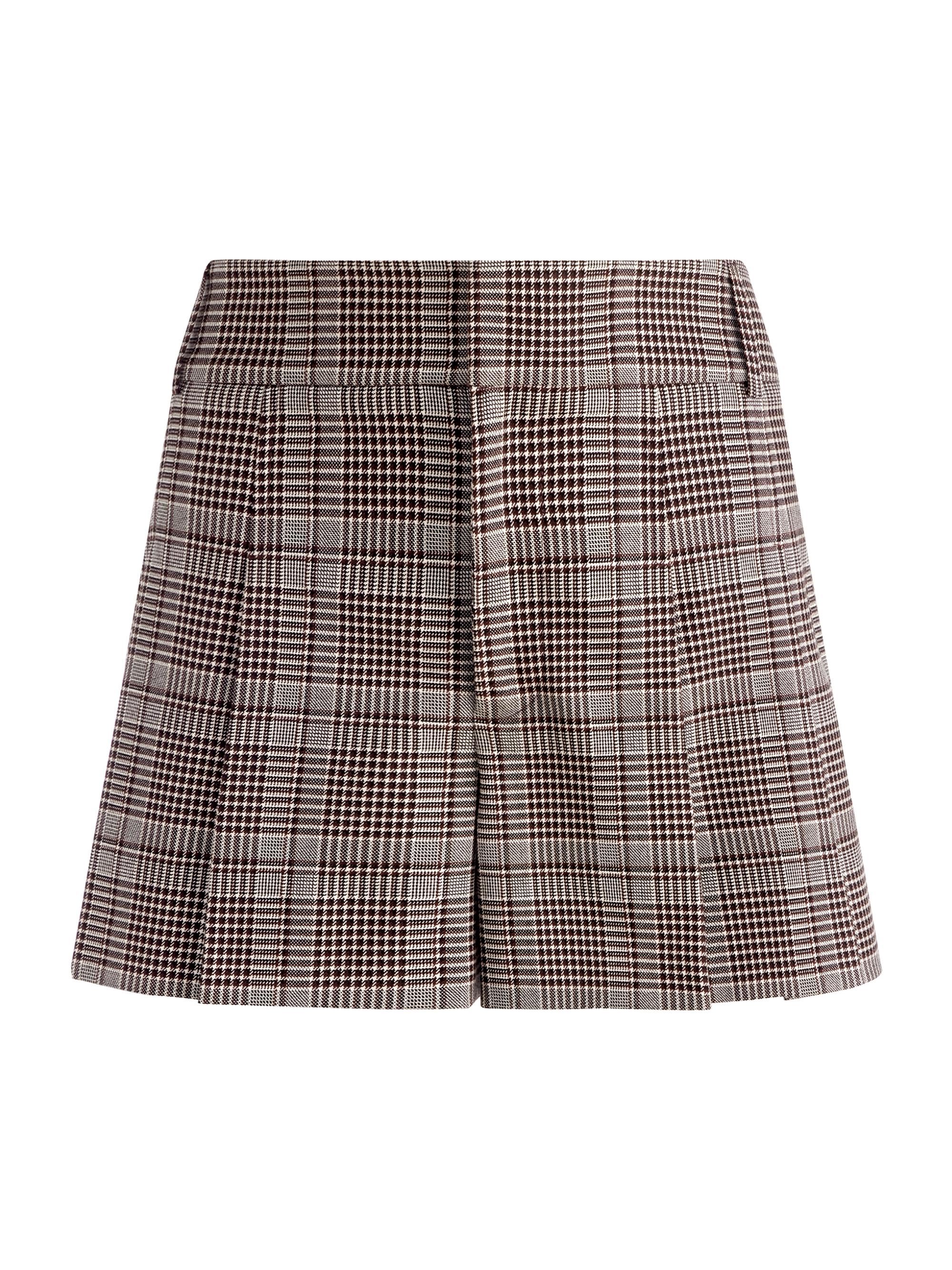 ALICE + OLIVIA Women's Scarlet Plaid Flutter Shorts - Black