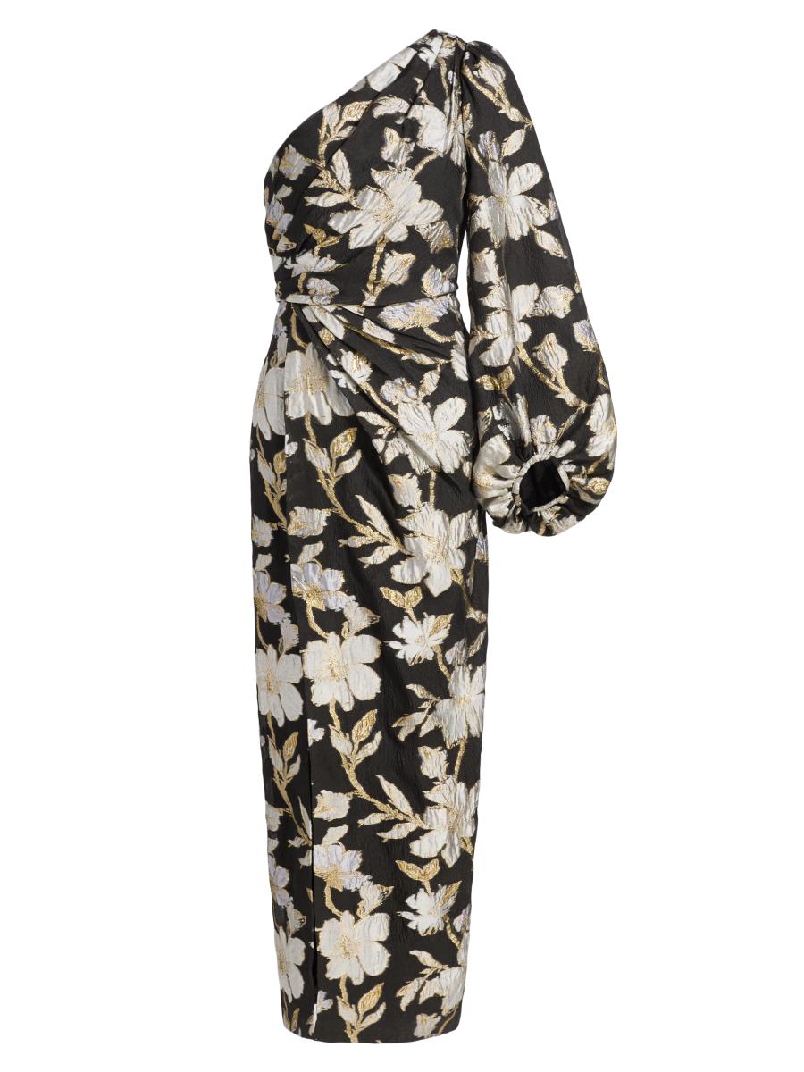 Milly Women's Cher Floral Jacquard Maxi Dress In Multi