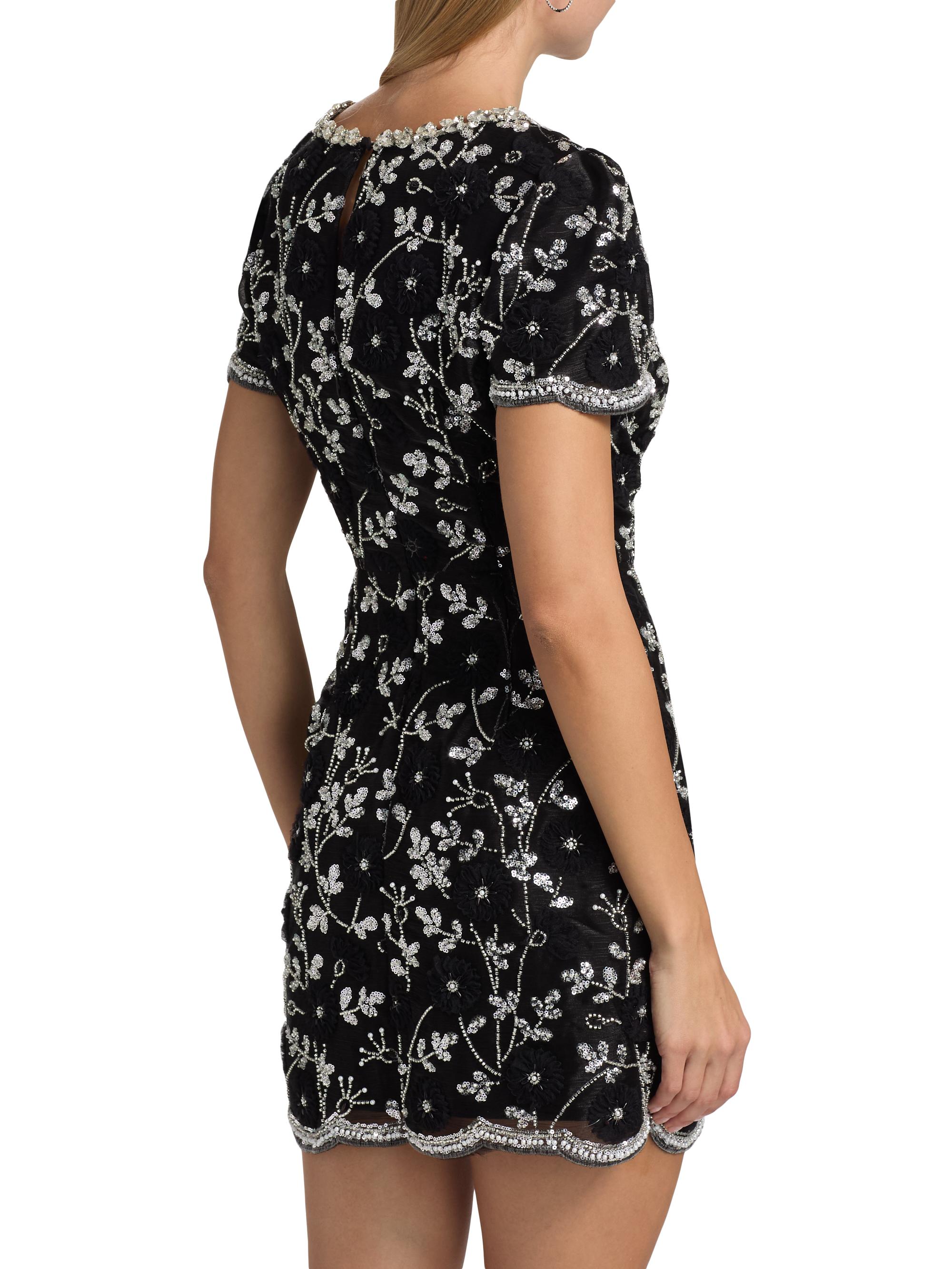 blue silk halter dress Black Daisy Mini Dress – Prism Boutique main image 0