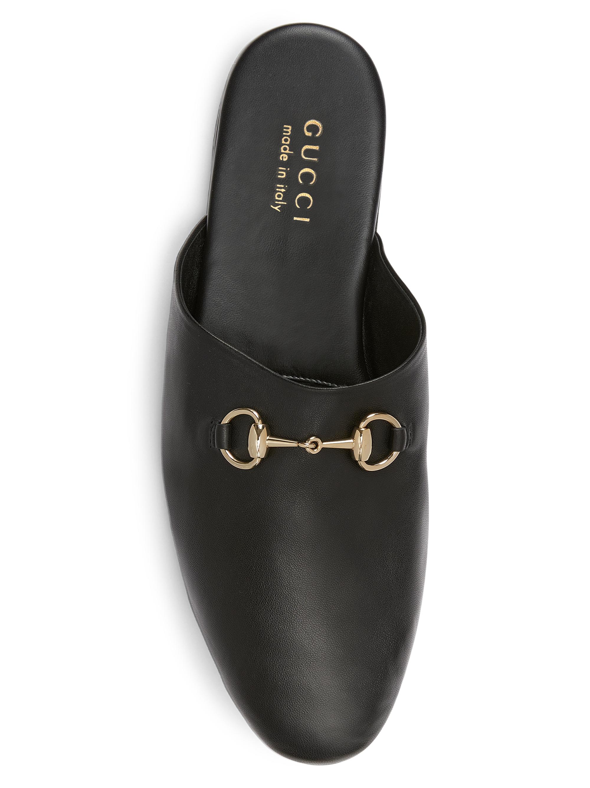 Gucci Lucy Leather Mule Loafers | Saks Fifth Avenue