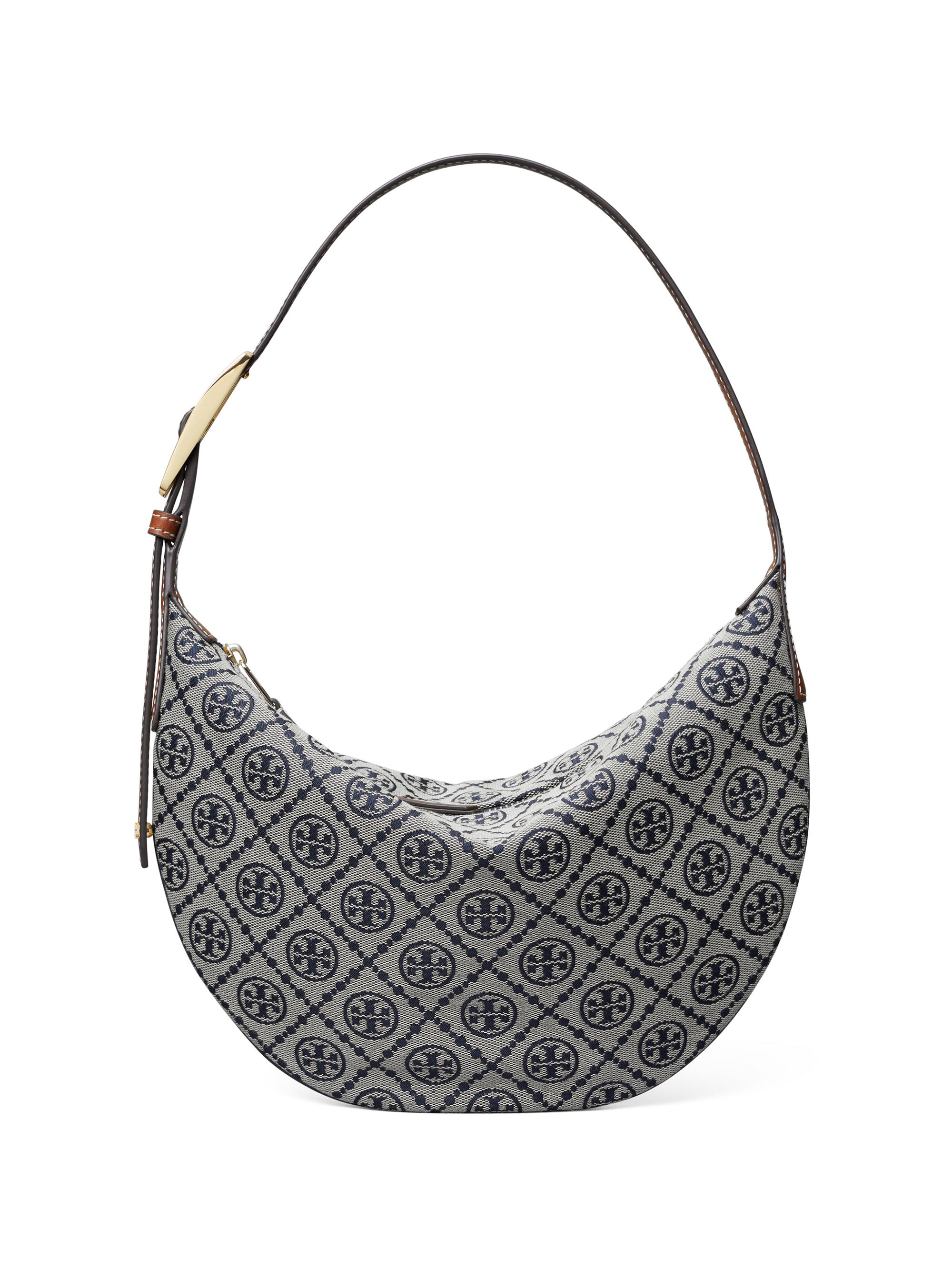 Tory Burch Women's T Monogram Printed Hobo Bag - Tory Navy