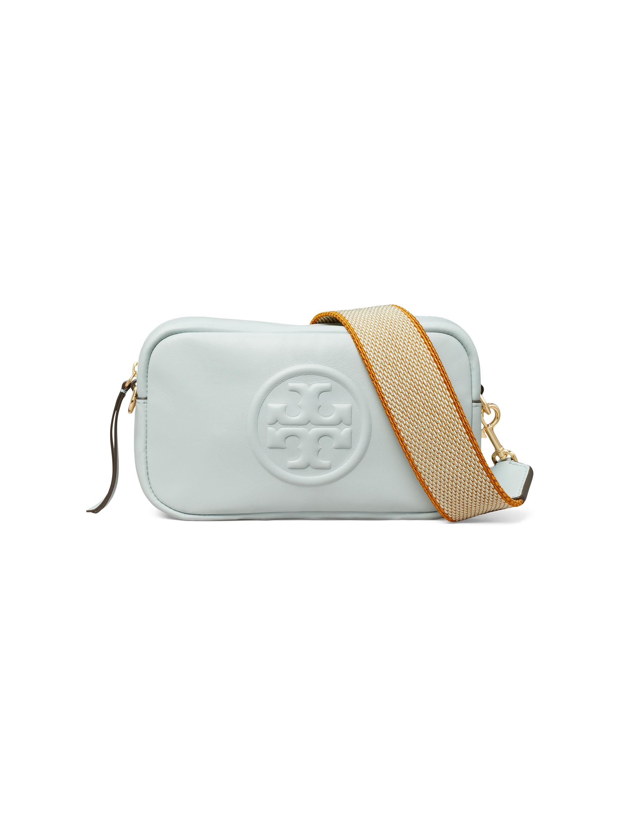 Tory Burch Women's Mini Miller Leather Crossbody Bag - Light Sea
