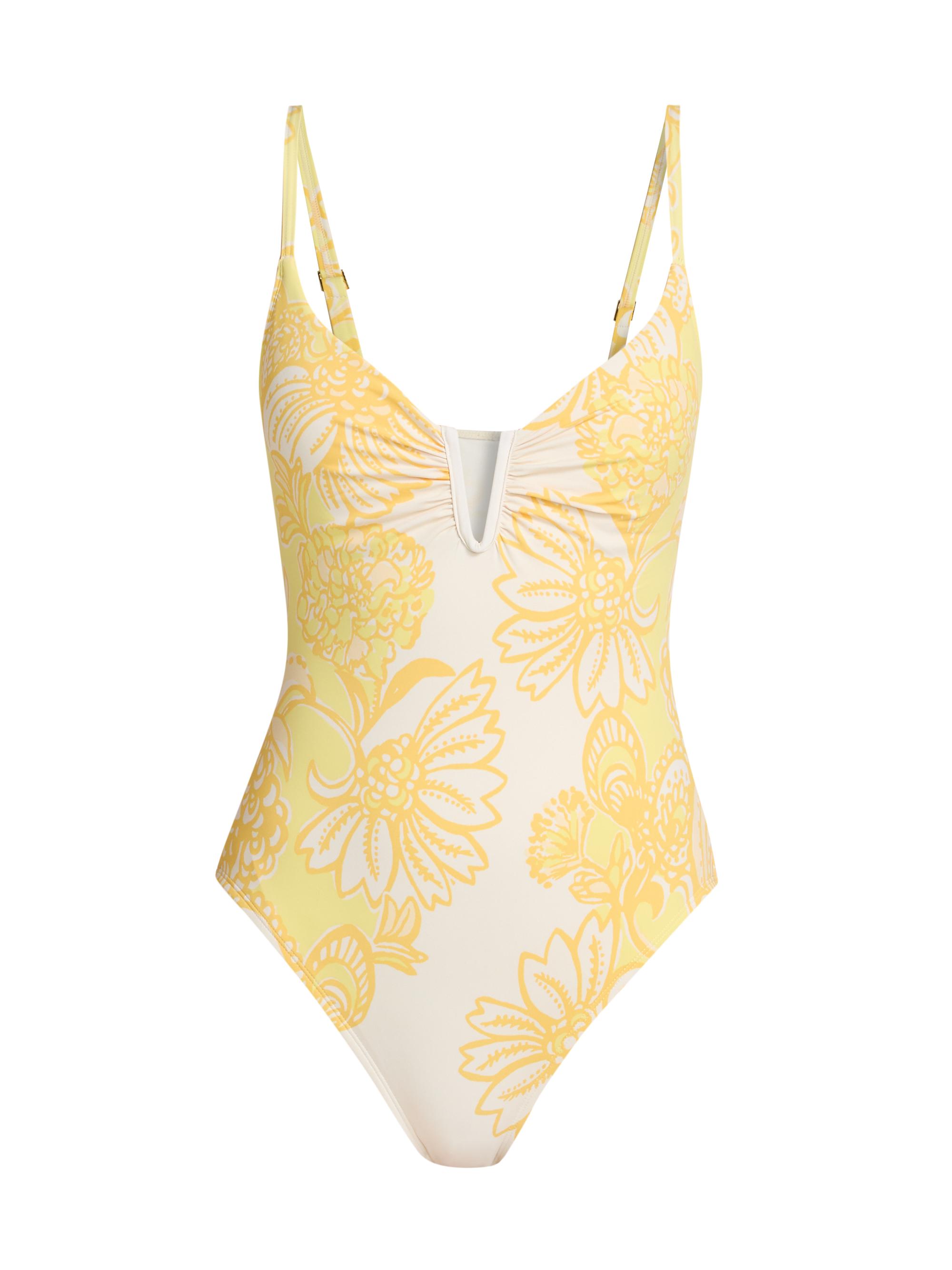 Lilly Pulitzer Women's Clode Golden Glow Juicy Story One-Piece Swimsuit - Golden Glow Multi