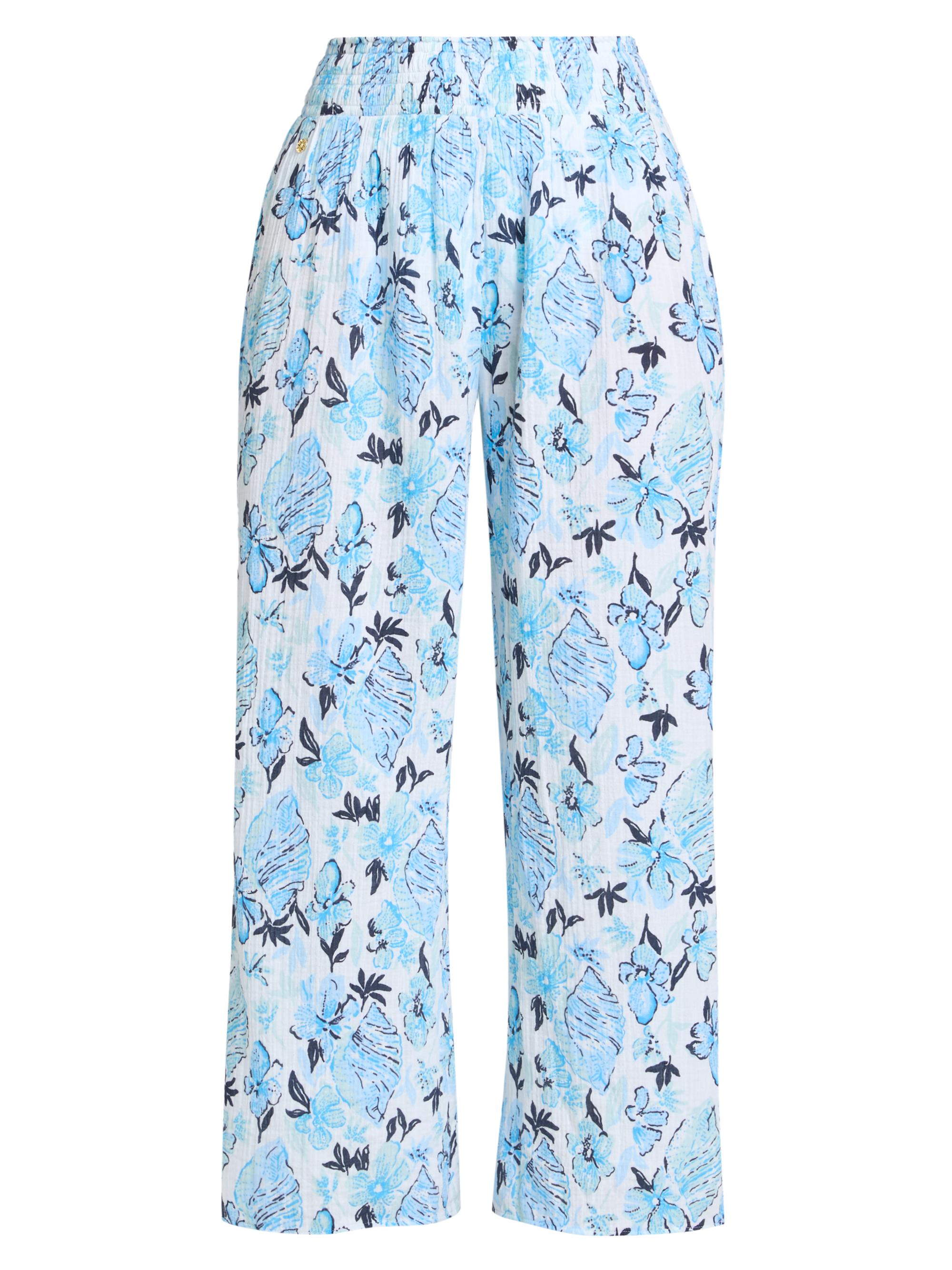 Lilly Pulitzer Women's Enzo Seahsell Coverup Pants - White Multi