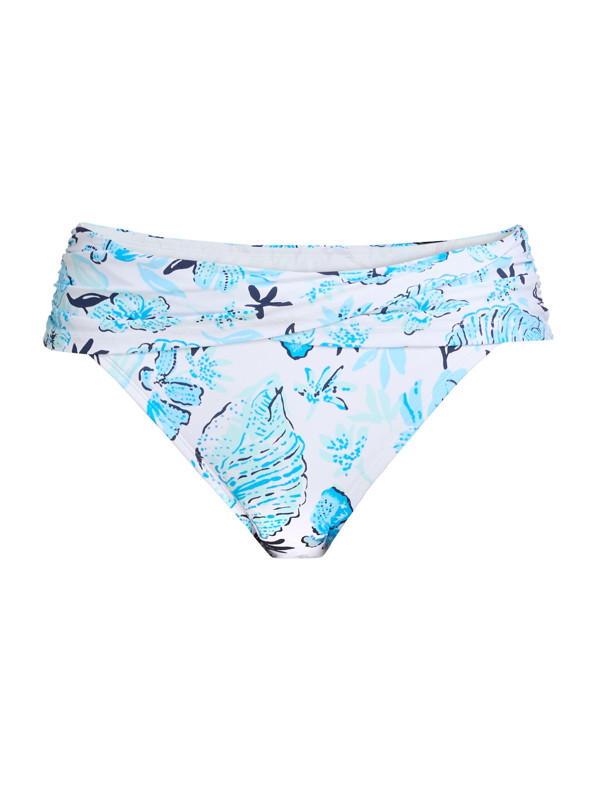 Lilly Pulitzer Women's Lagoon Hipster Bikini Bottom - White Multi