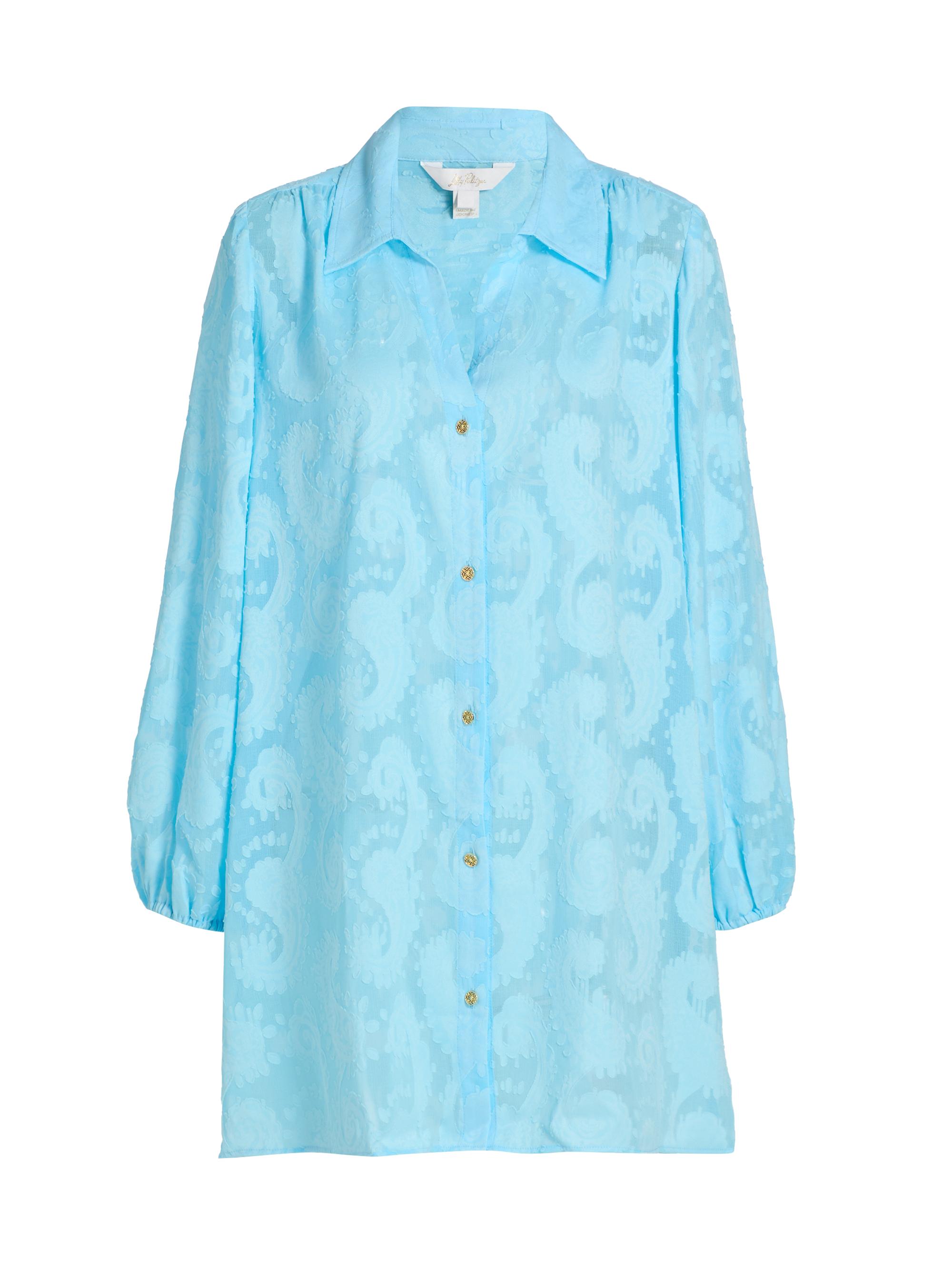 Lilly Pulitzer Women's Sadira Cover-Up Shirtdress - Blue Multi