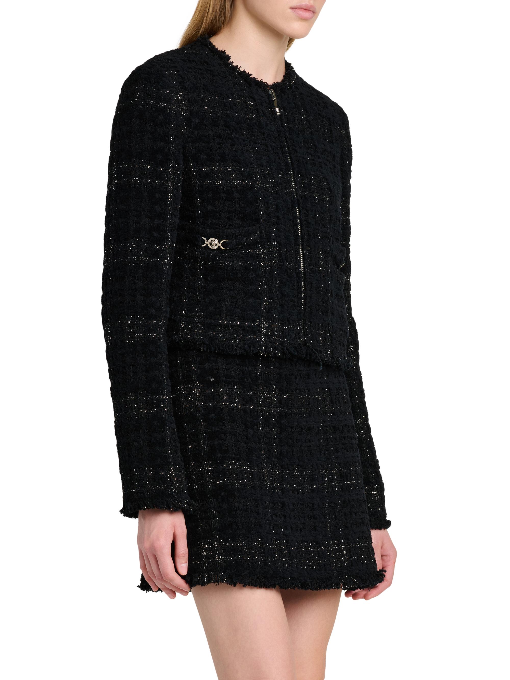 Versace Mix Tweed Collarless Jacket | Saks Fifth Avenue