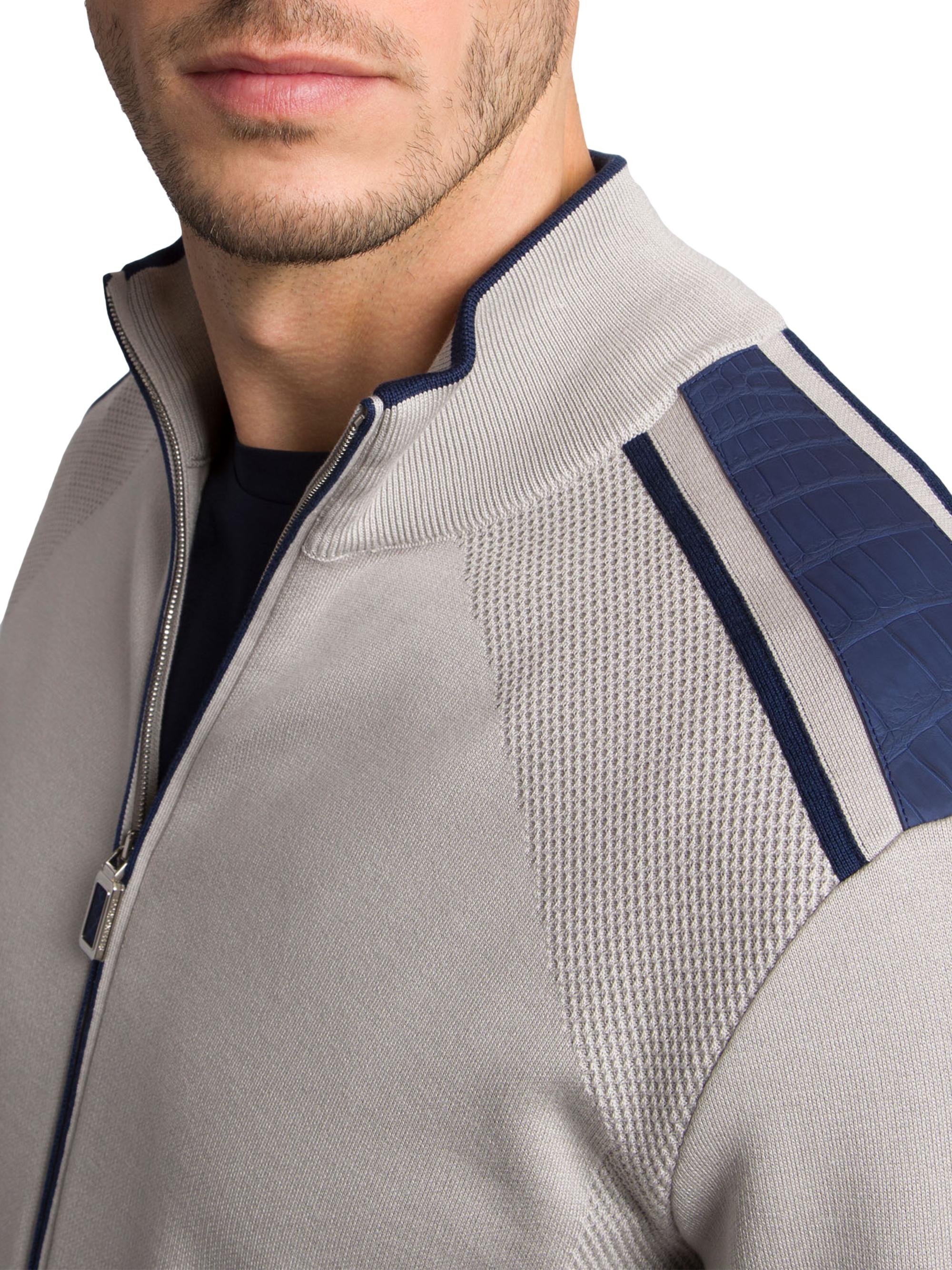 Stefano Ricci Jogging Blouson Jacket with Croc Details | Saks