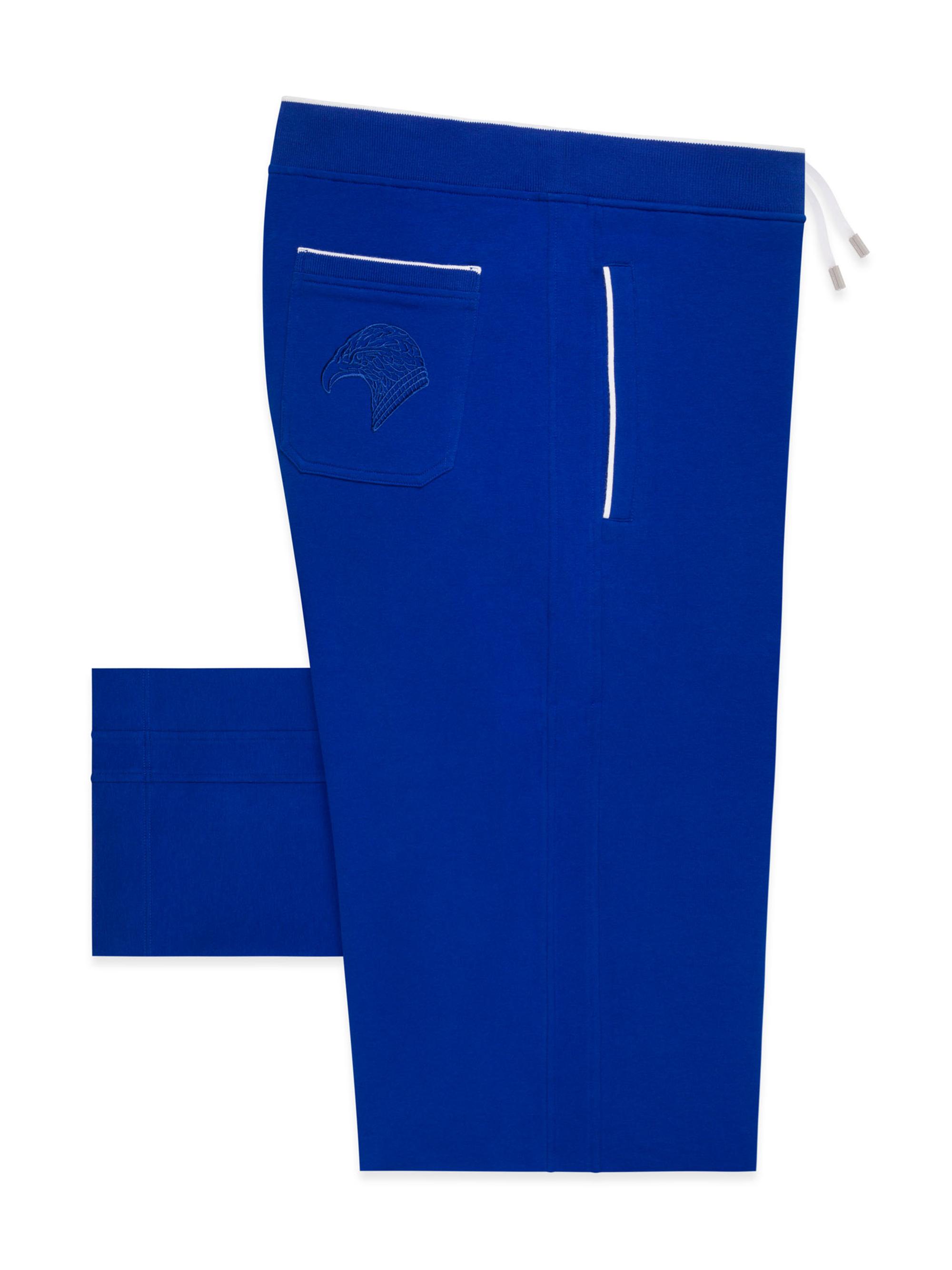 Stefano Ricci Men's Cotton Jogging Trousers Signature Eagle - Ricci Blue