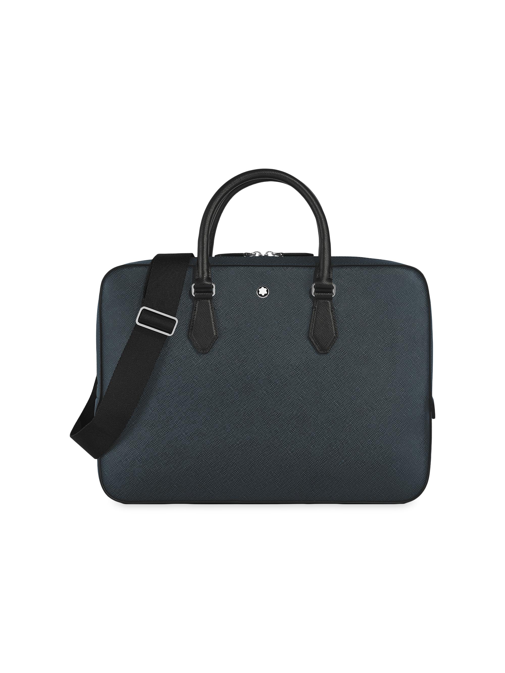 Montblanc Men's Sartorial Leather Document Case - Blue