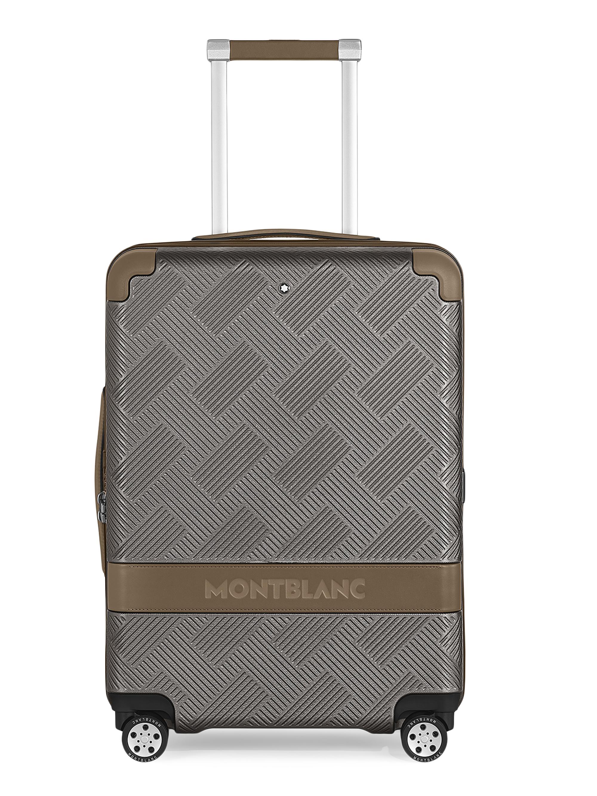 Montblanc 21.5" Logo Expandable Spinner Suitcase - Silver