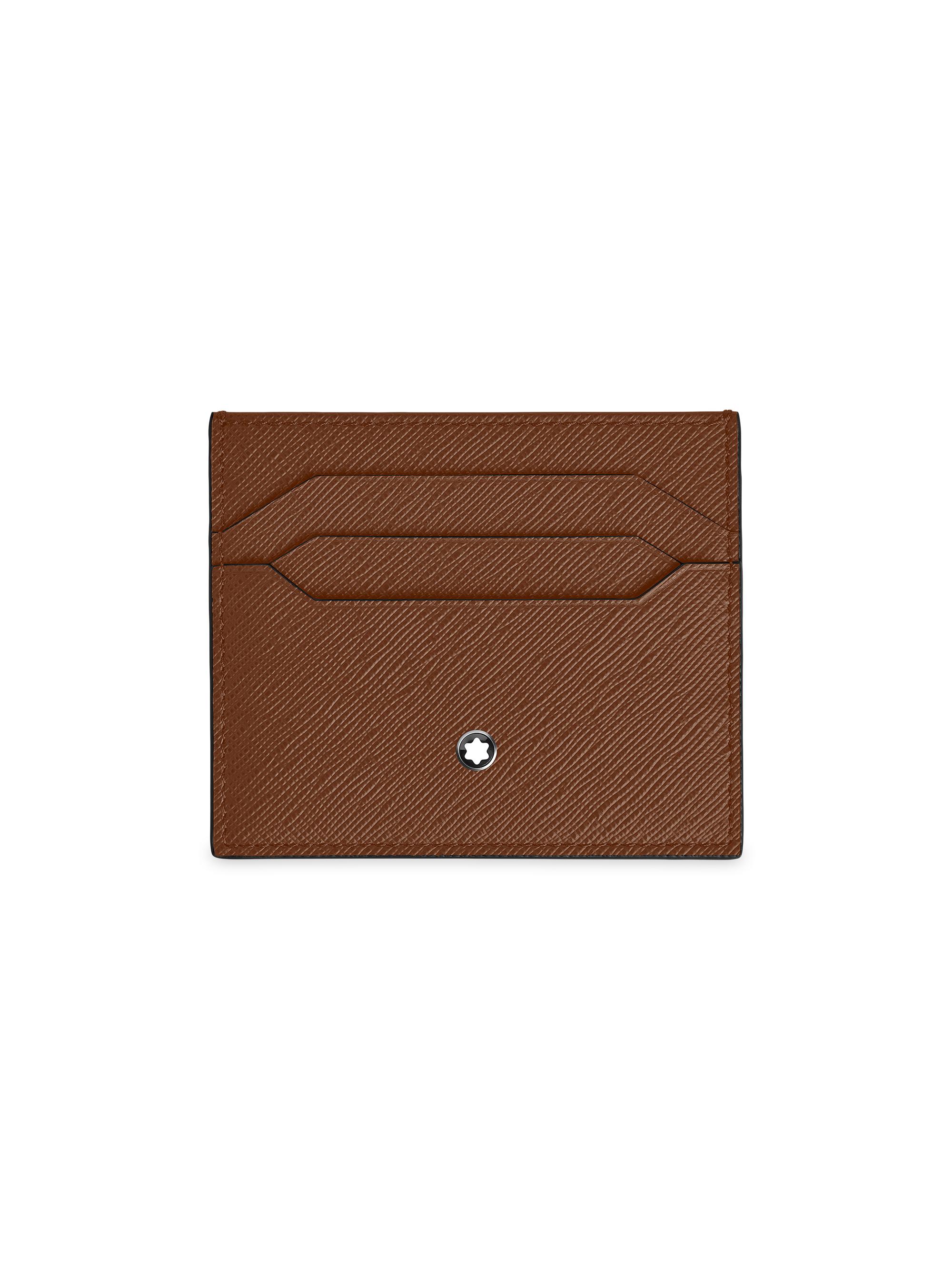 Montblanc Men's Sartorial Leather Card Holder - Brown