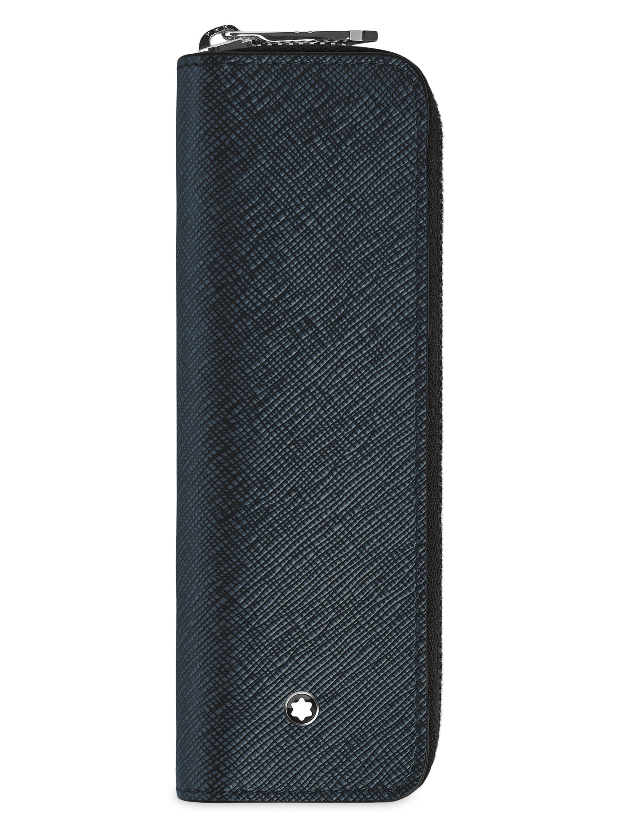 Montblanc Men's Sartorial Leather Pen Pouch - Blue