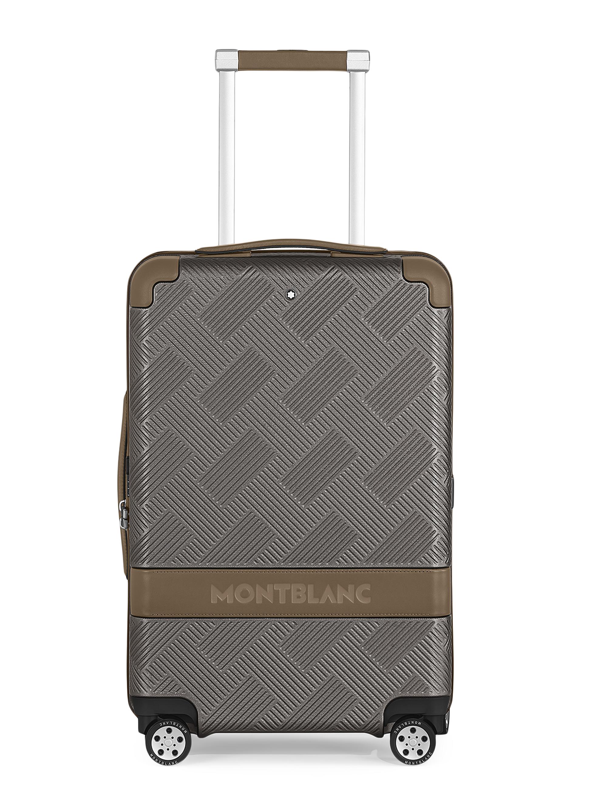 Montblanc 21.5" Logo Expandable Spinner Suitcase - Silver