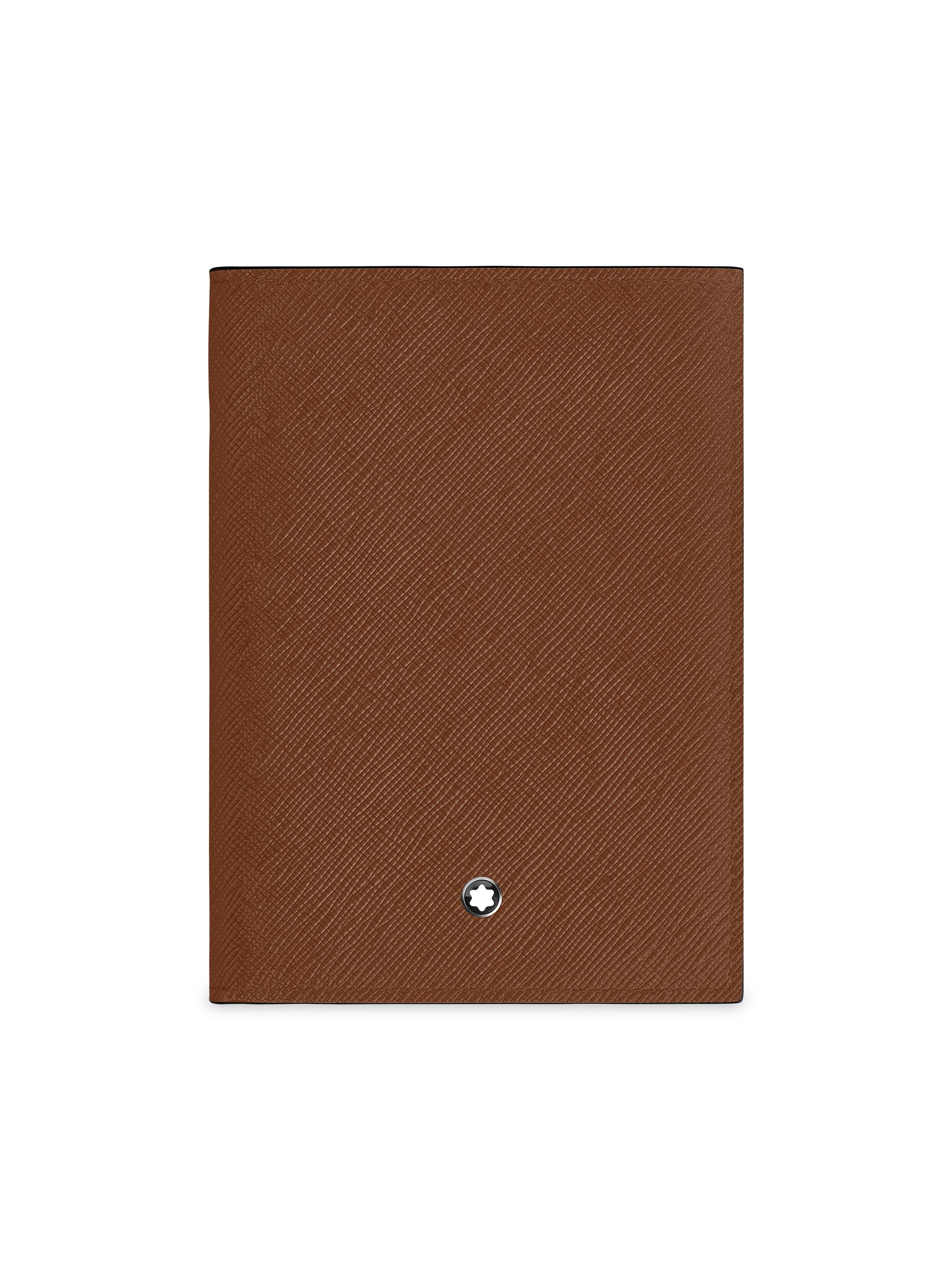 Montblanc Men's Sartorial Leather Passport Case - Brown