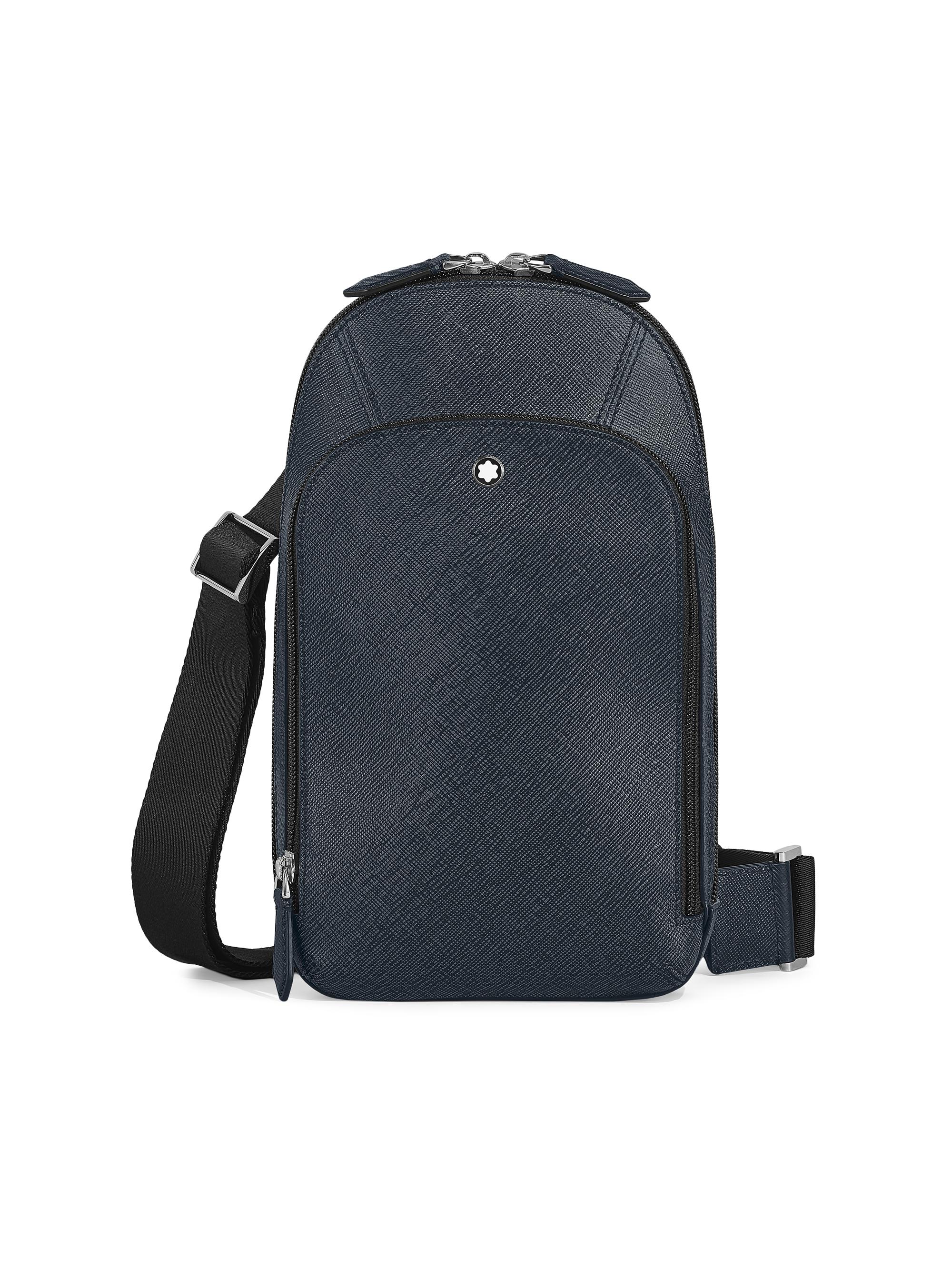 Montblanc Men's Sartorial Leather Sling Backpack - Blue