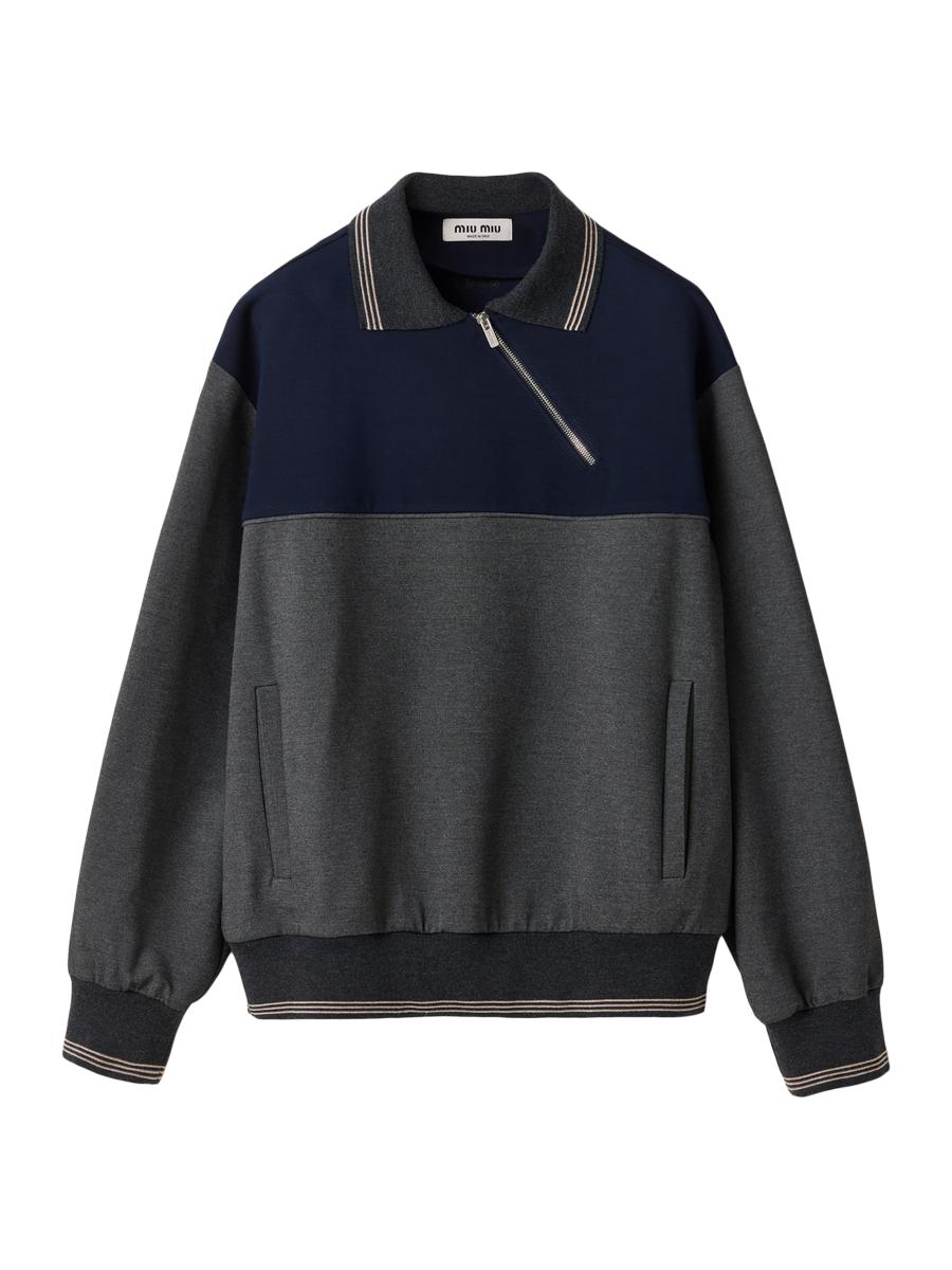 Miu Miu Zipper Sweatshirt | Saks Fifth Avenue