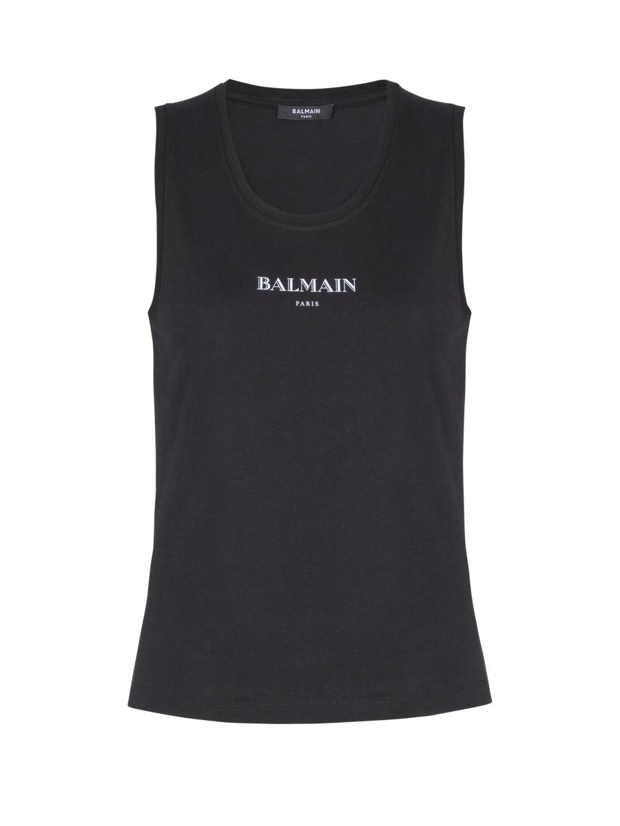 Balmain Logo Graphic Tank Top | Saks Fifth Avenue
