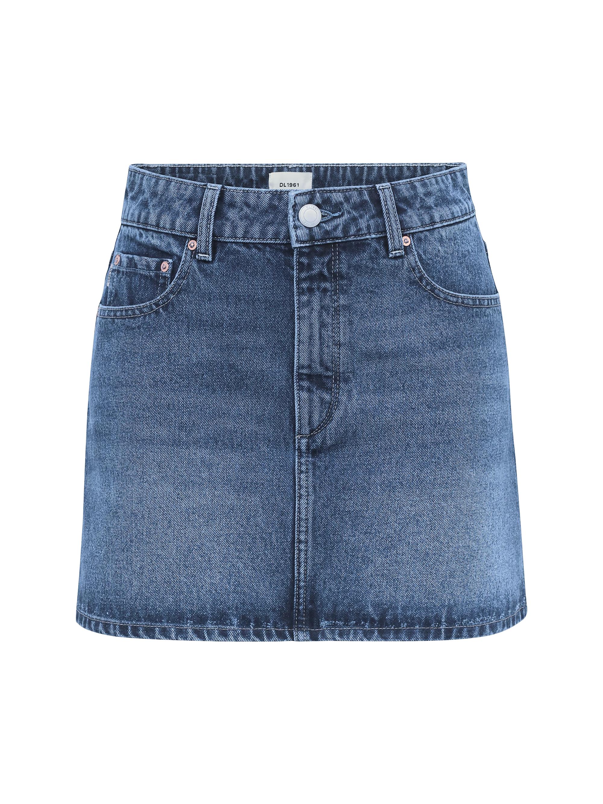 DL1961 Women's Alma Mini Denim Skirt - Del Ray