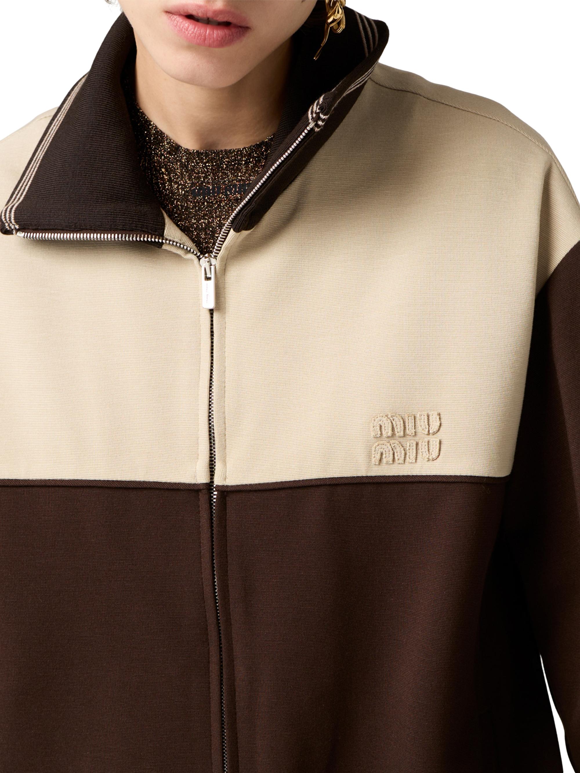 Miu Miu Zipper Sweatshirt | Saks Fifth Avenue