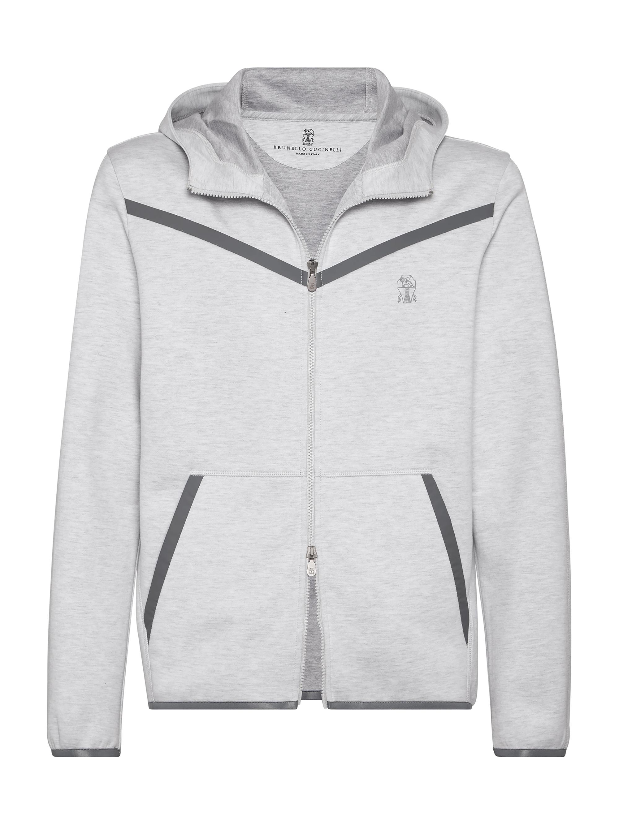BRUNELLO CUCINELLI グレー パーカー Brunello Cucinelli - Gray Full Zip Hoodie | Mitchell Stores
