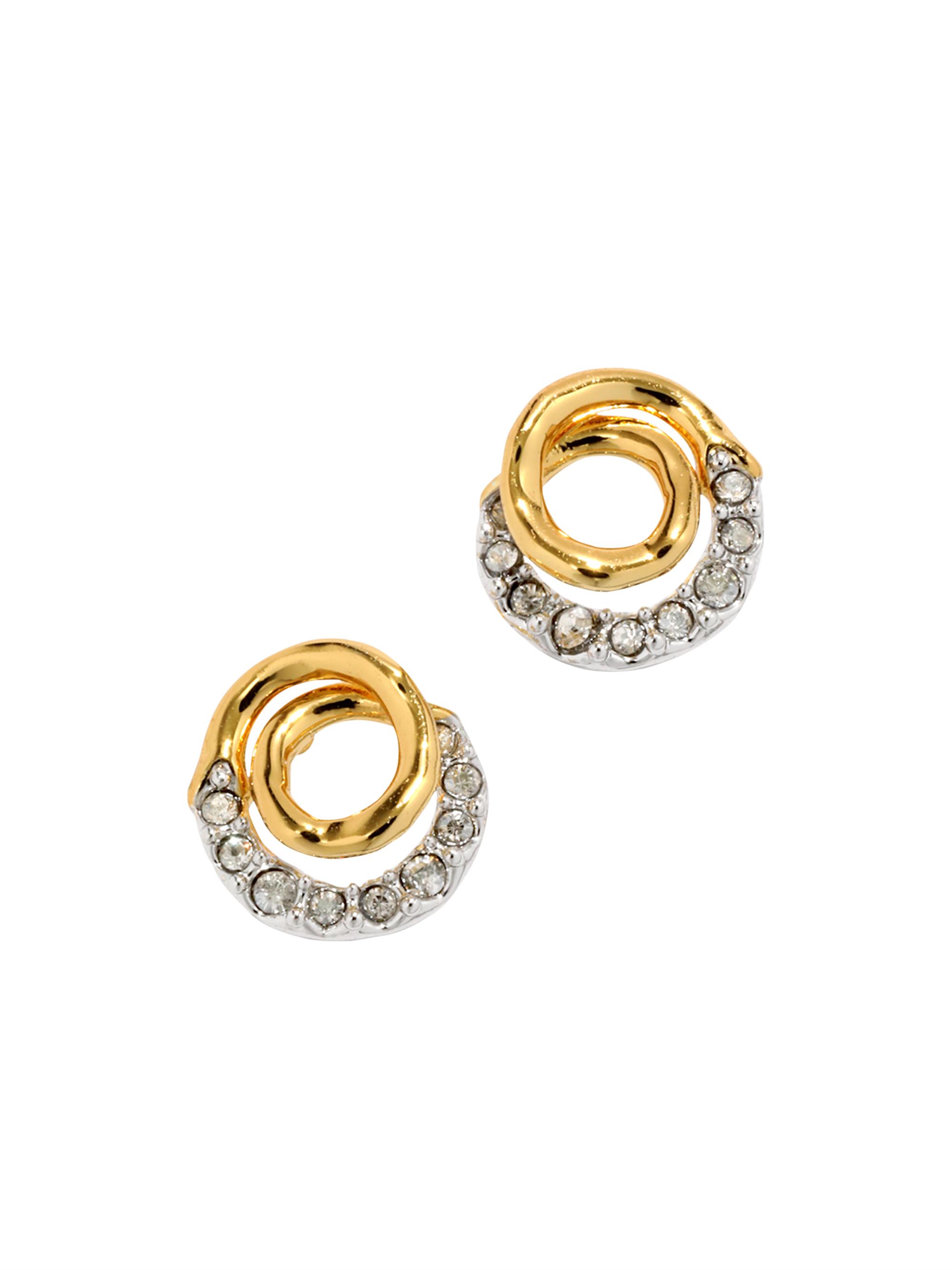 Alexis Bittar Women's Solanales Crystal Stud Earrings - Gold