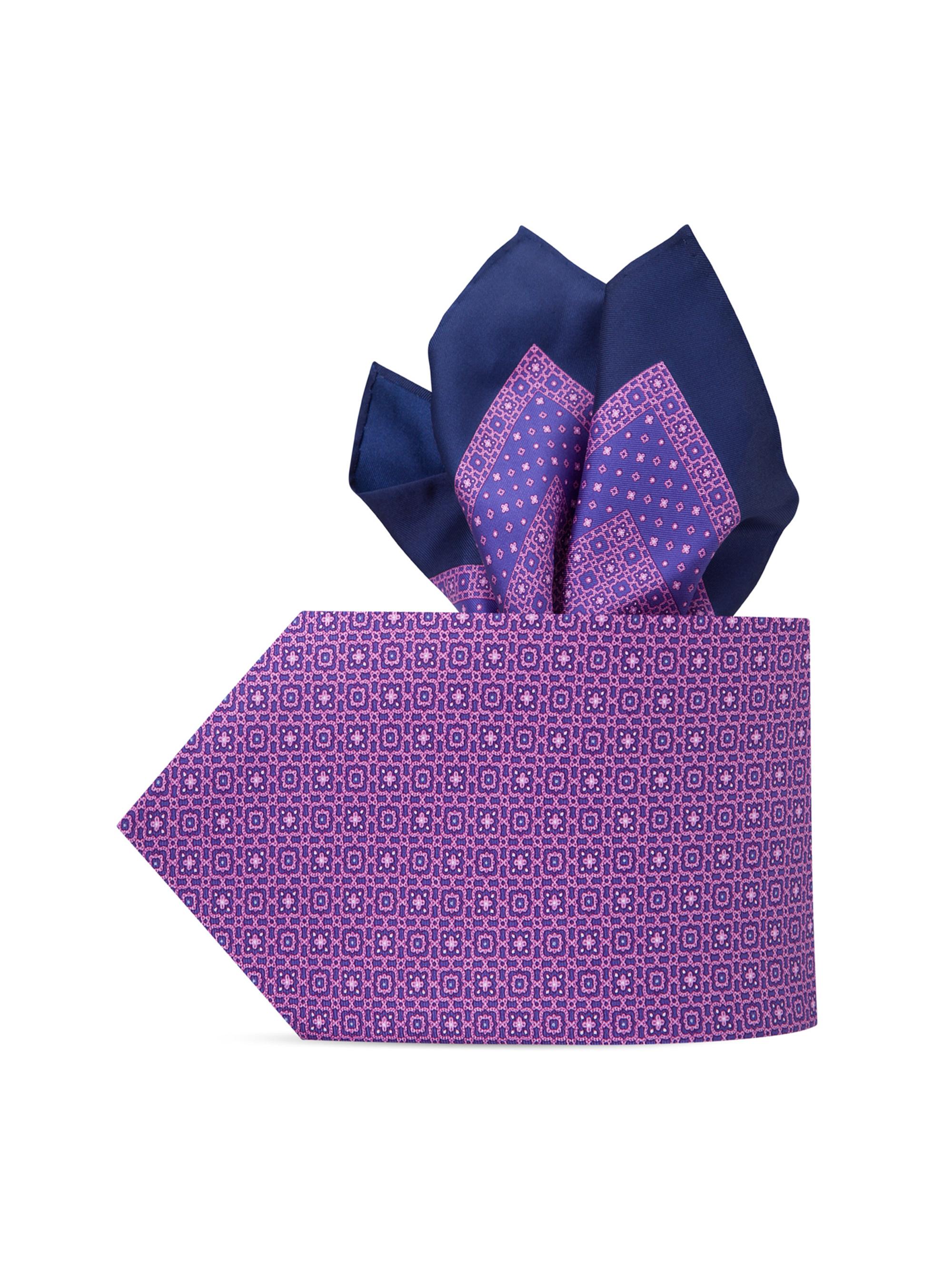 Stefano Ricci Men's Luxury Silk Tie Set - Purple | Thumbnail 4