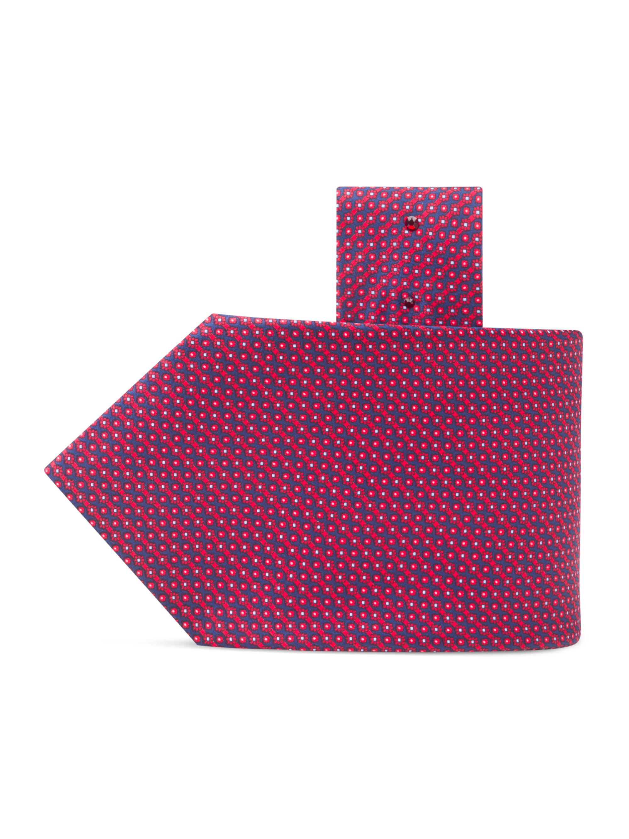 Stefano Ricci Men's Luxury Silk Tie - Red Black