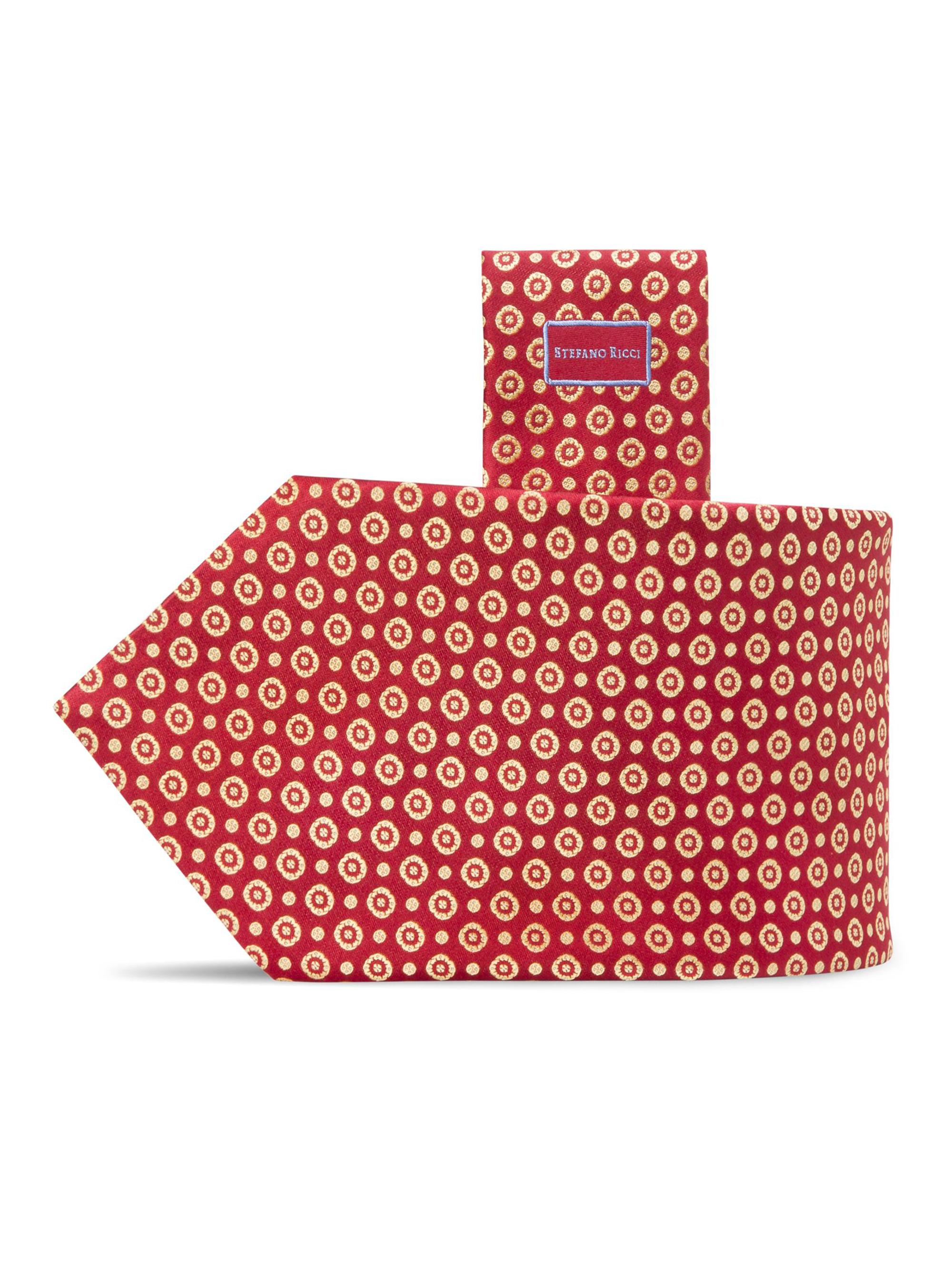 Stefano Ricci Men's Luxury Tie - Red Yellow