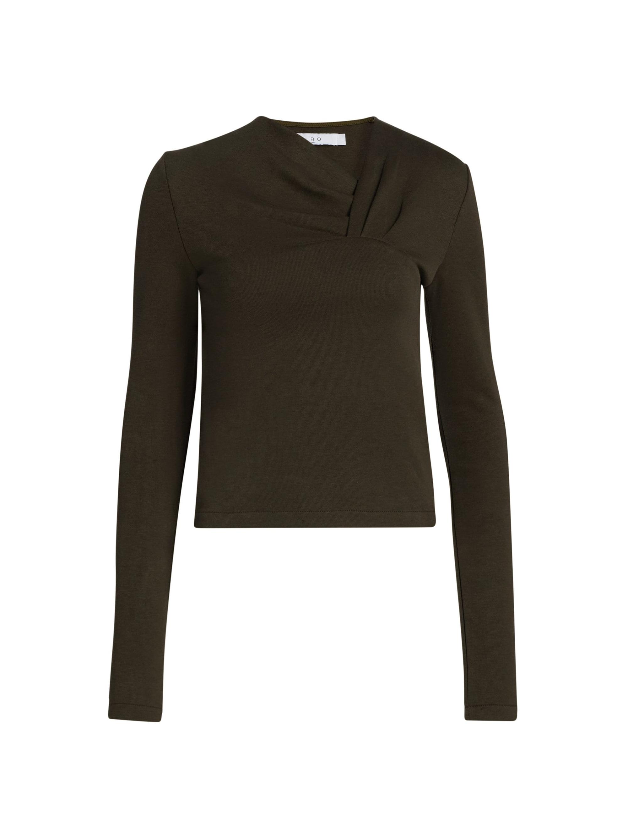 IRO Women's Mala Asymmetrical Top - Military Khaki