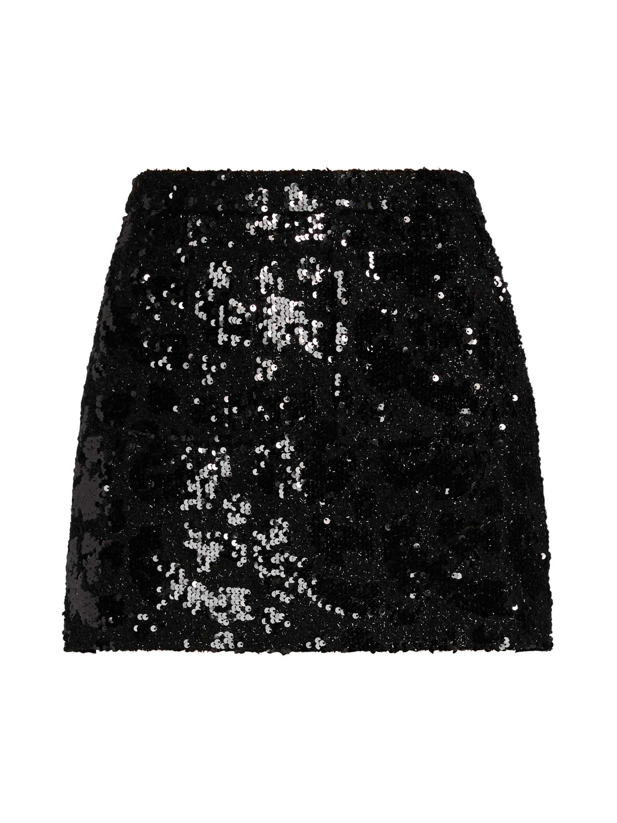 IRO Women's Opina Sequin Mini Skirt - Black Sequins