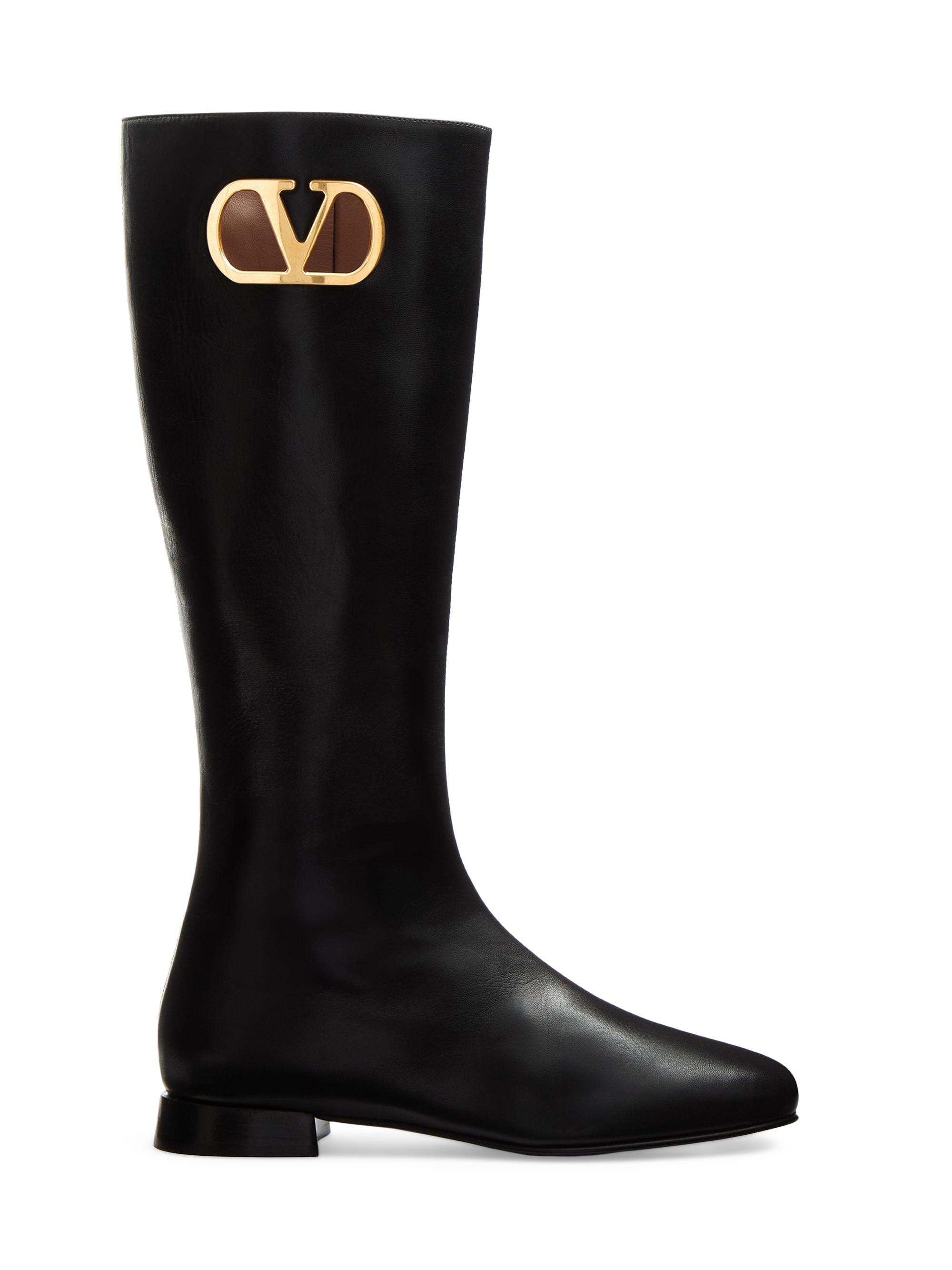 Valentino Garavani Rockstud 40MM Calfskin Biker Boots | Saks Fifth