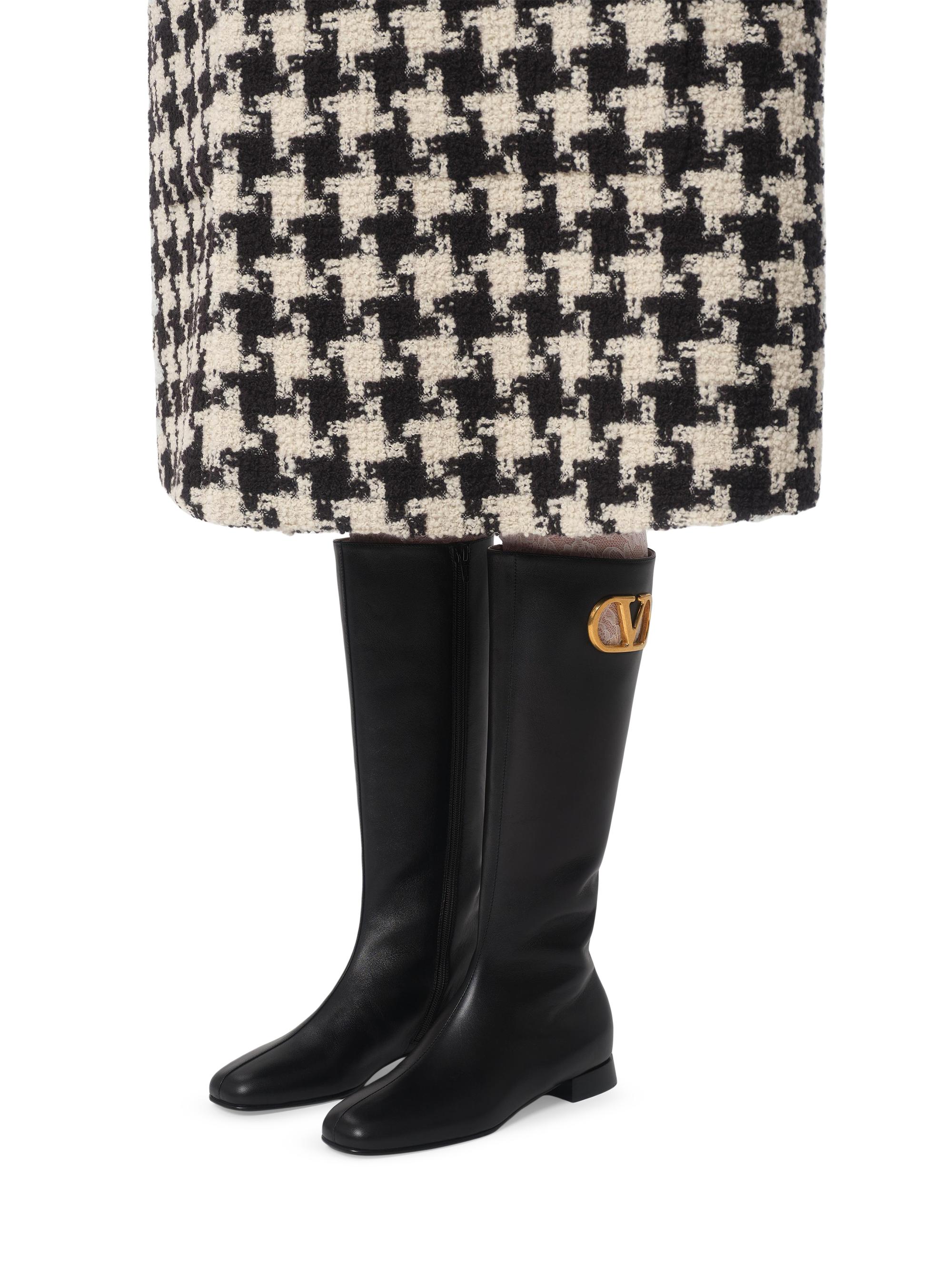 Valentino Garavani VLogo Signature Kidskin 20MM Boots | Saks Fifth