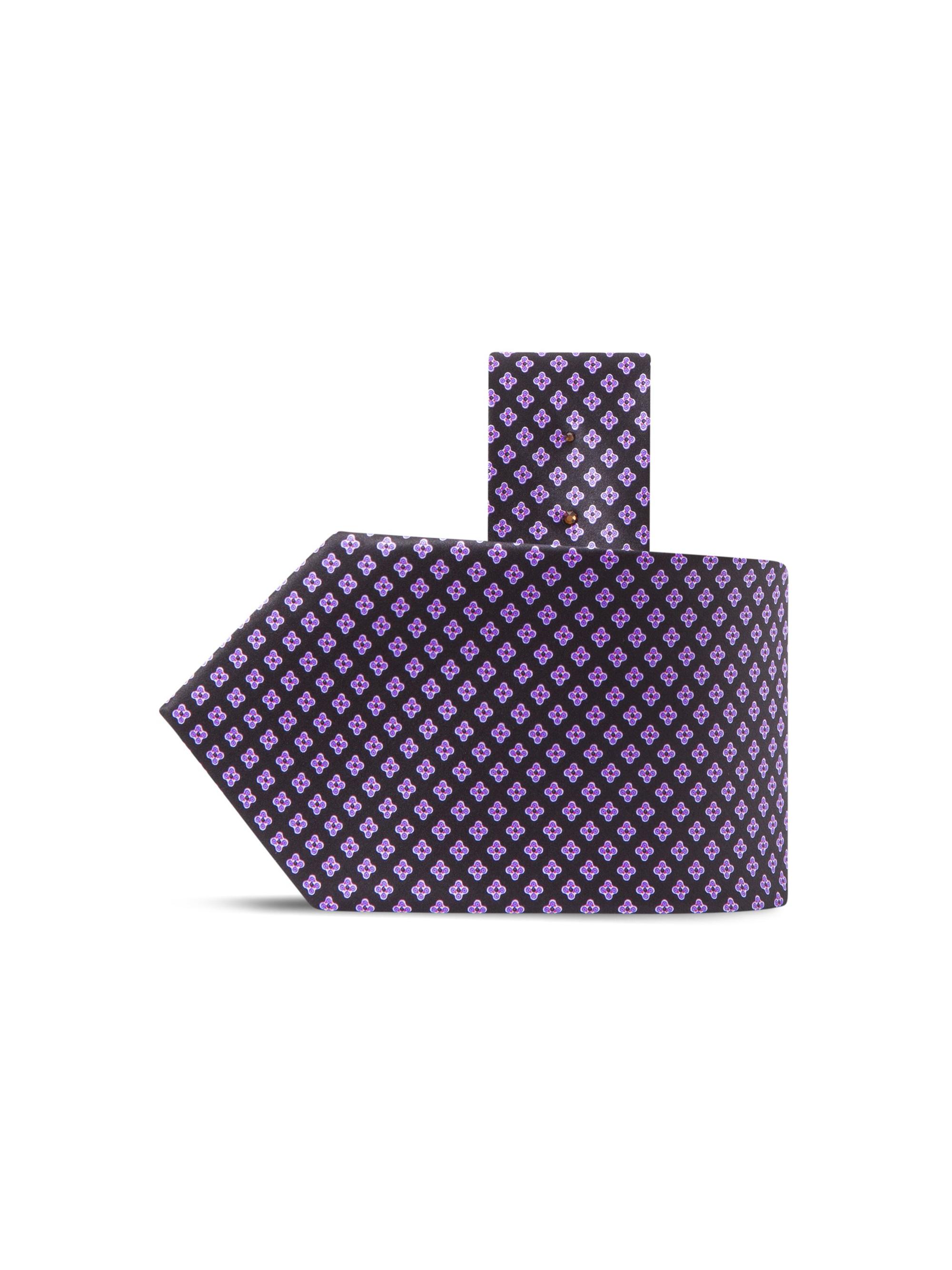 Stefano Ricci Men's Luxury Silk Tie - Black And Purple