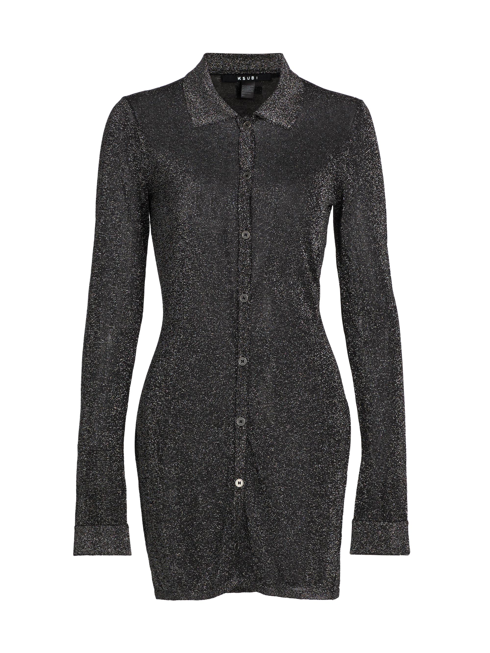 Ksubi Women's New World Error Devin Shirtdress - Silver