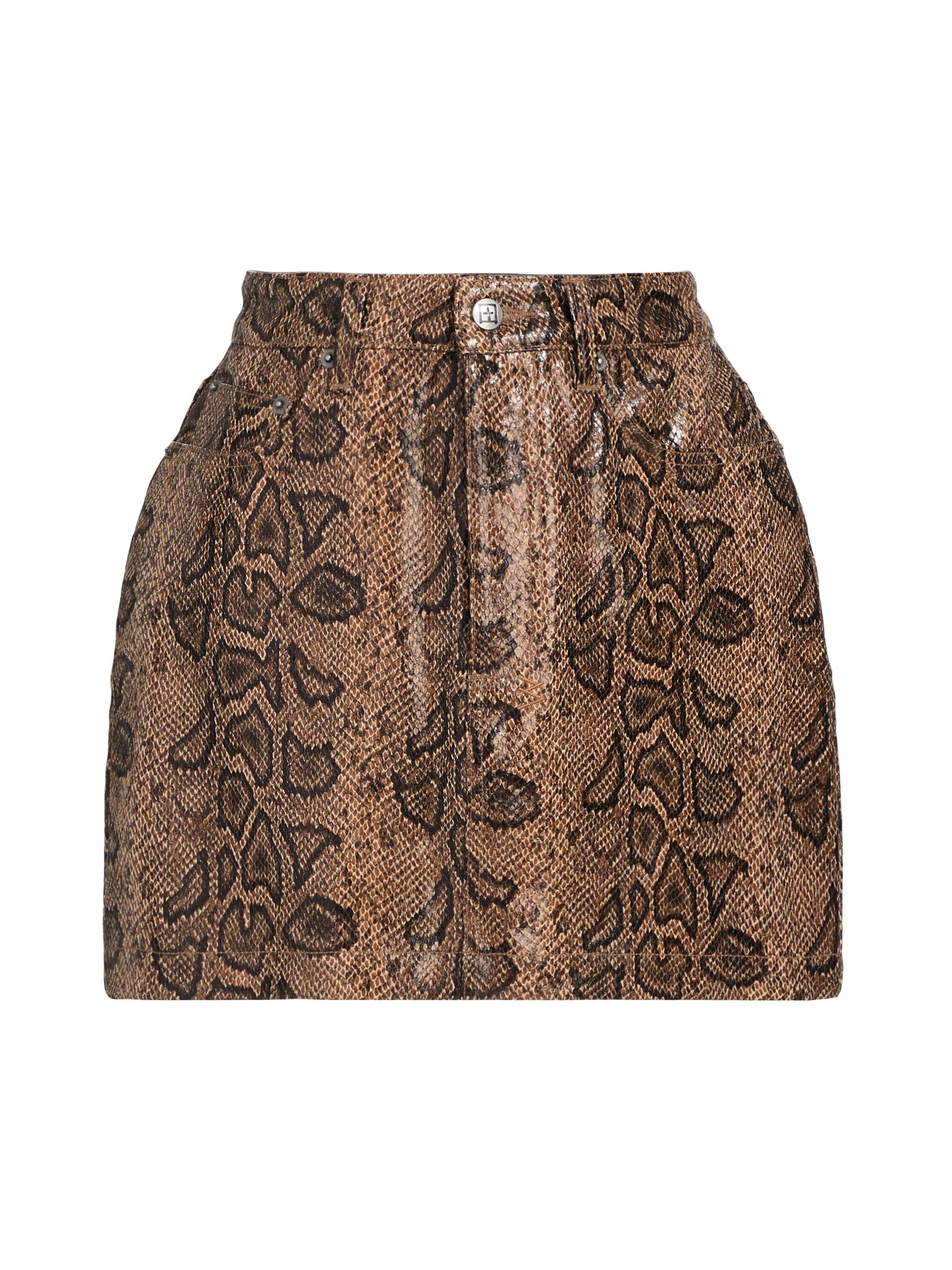 Ksubi Women's New World Error Super X Snakebite Faux-Leather Miniskirt - Assorted