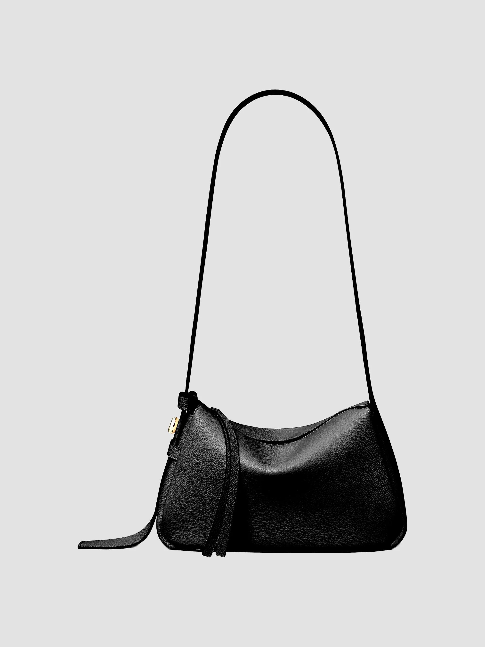 Tory Burch Women's Small Romy Leather Shoulder Bag - Black