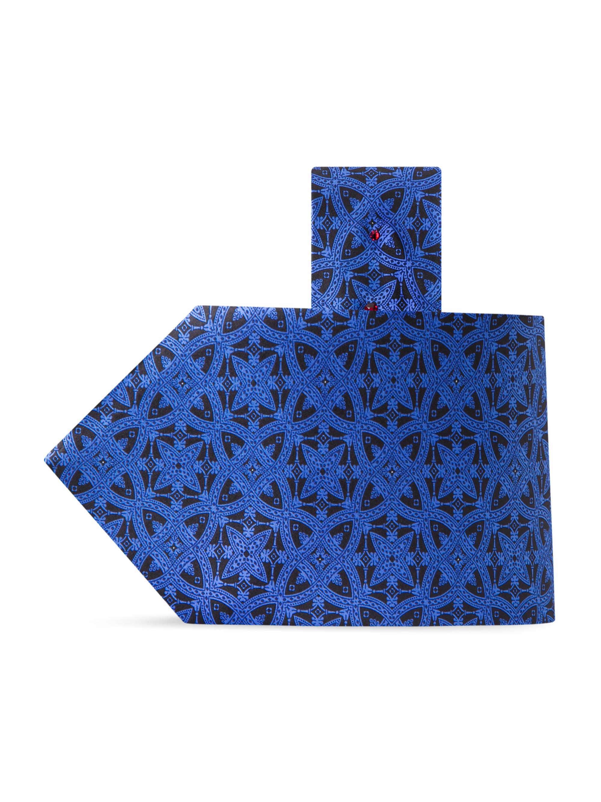 Stefano Ricci Men's Luxury Silk Tie - Black And Blue | Thumbnail 4
