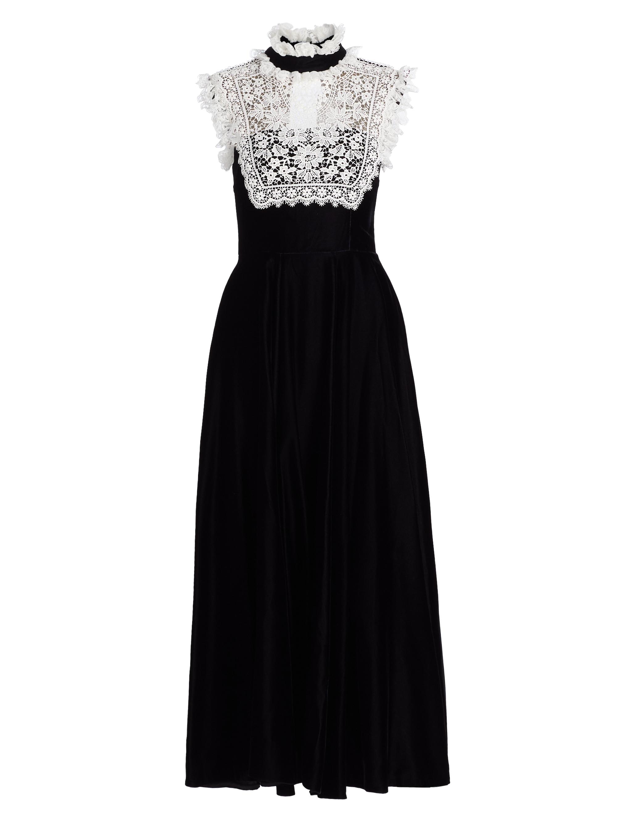 Yoke Lace Volume Dress laubeblanc Yoke Lace Volume Dress