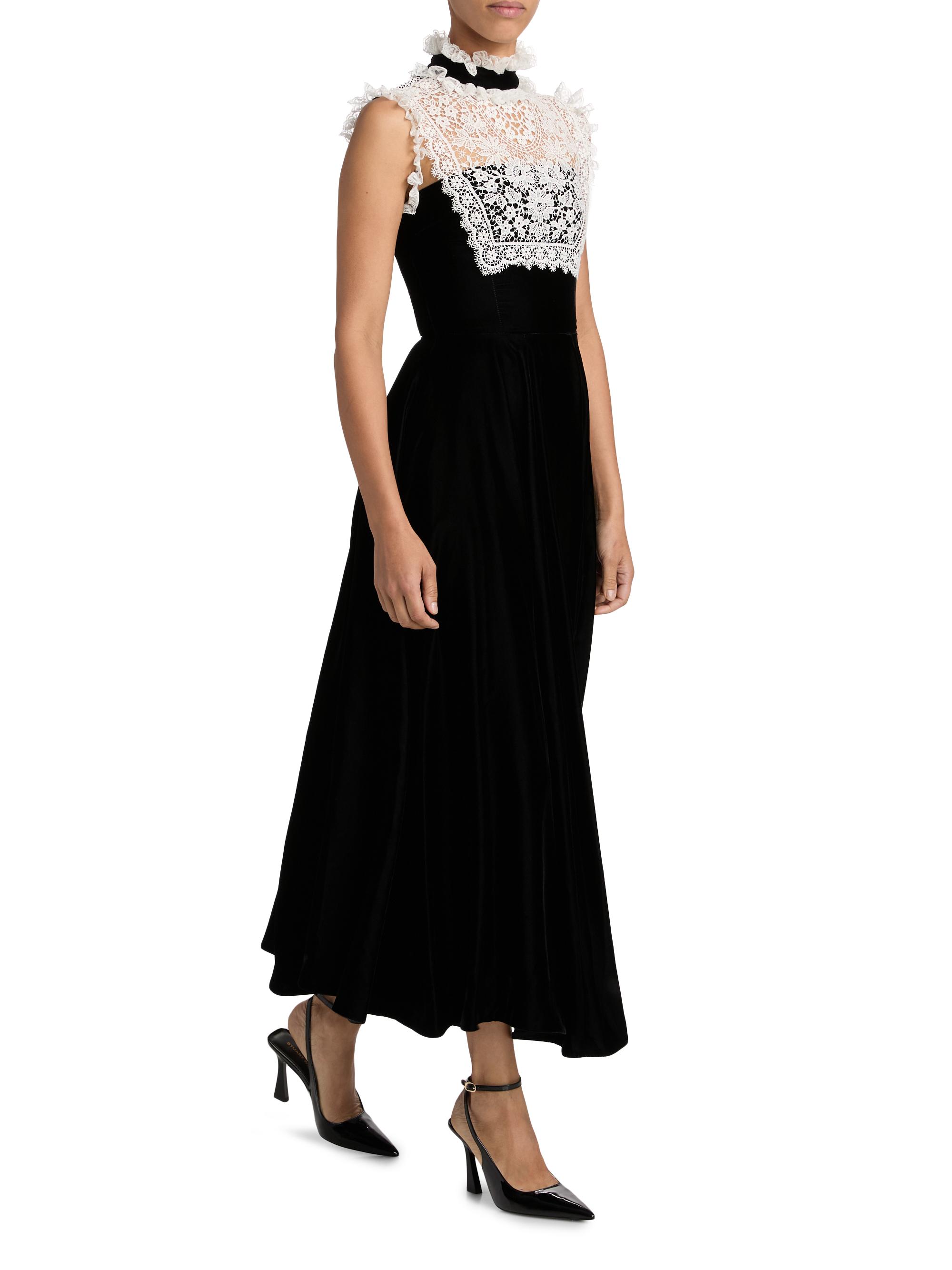 cream lace dress for wedding guest Viper | Cream Lace Long-Sleeve Maxi Dress main image 0