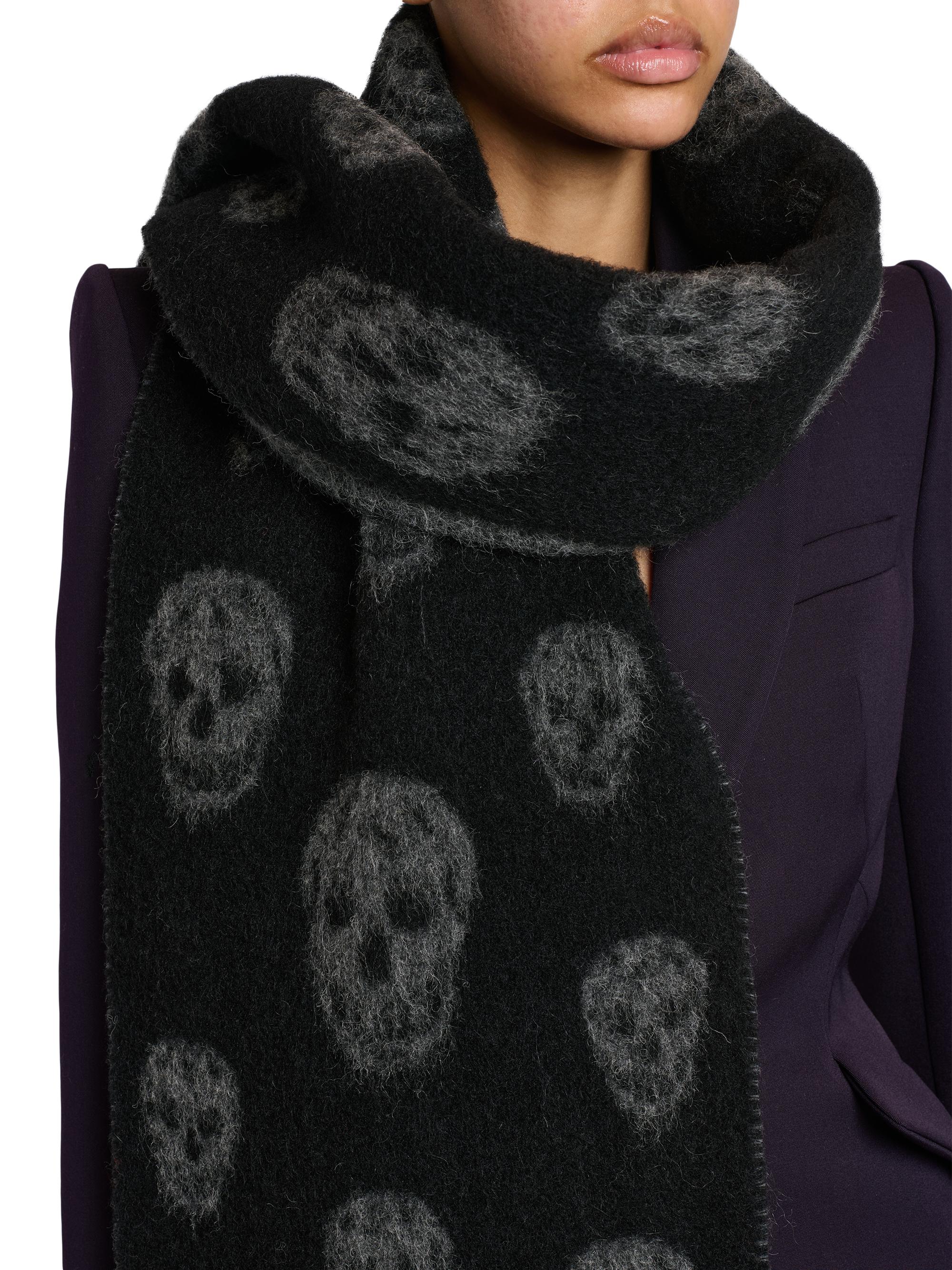 McQueen Cozy Classic Skull Scarf | Saks Fifth Avenue