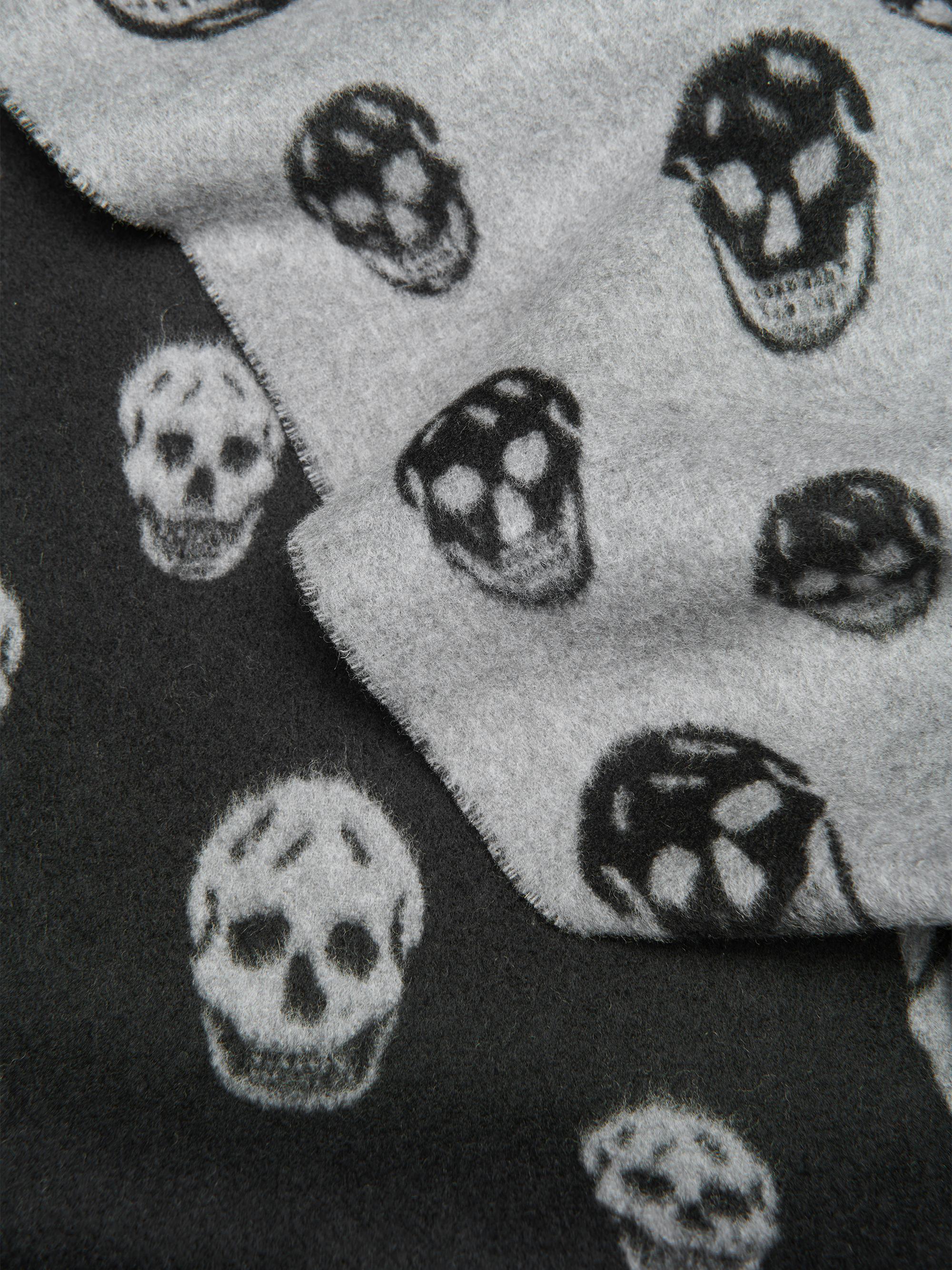 McQueen Skull Wool-Cashmere Hooded Scarf | Saks Fifth Avenue