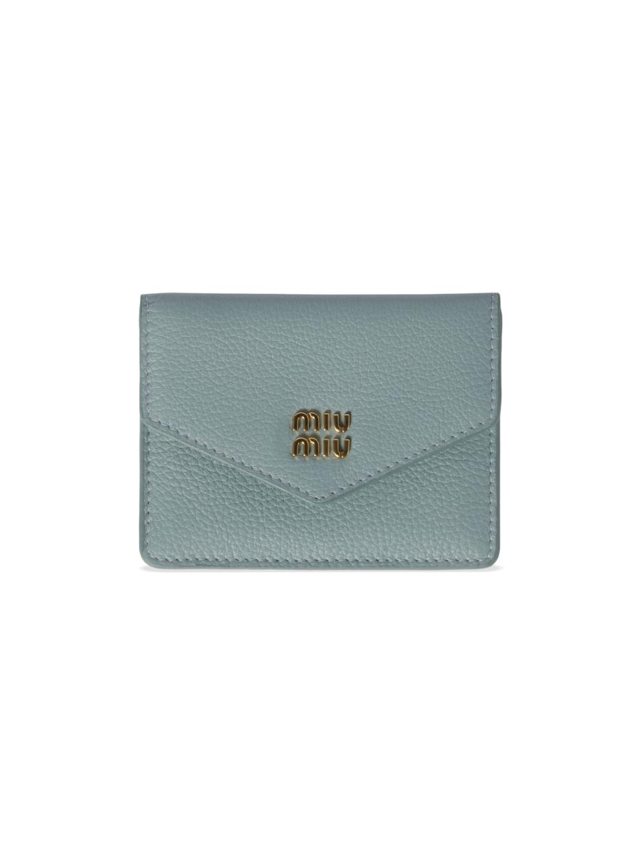 花 Miu Miu Miu Leather Card Holder | Saks Fifth Avenue